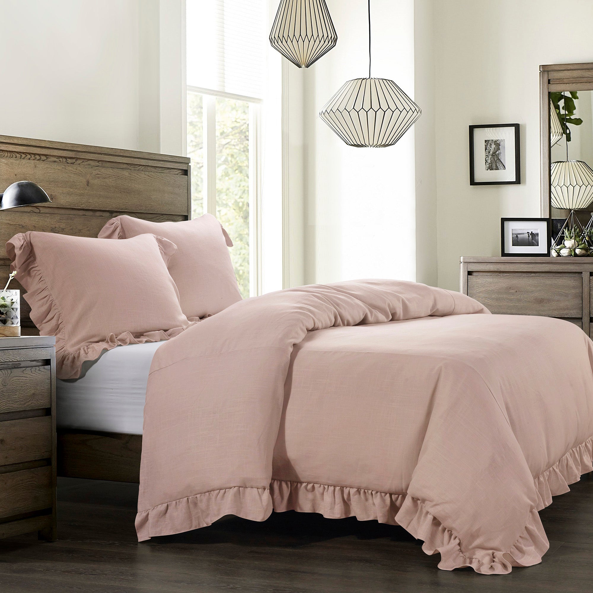 Lily Washed Linen Comforter Set