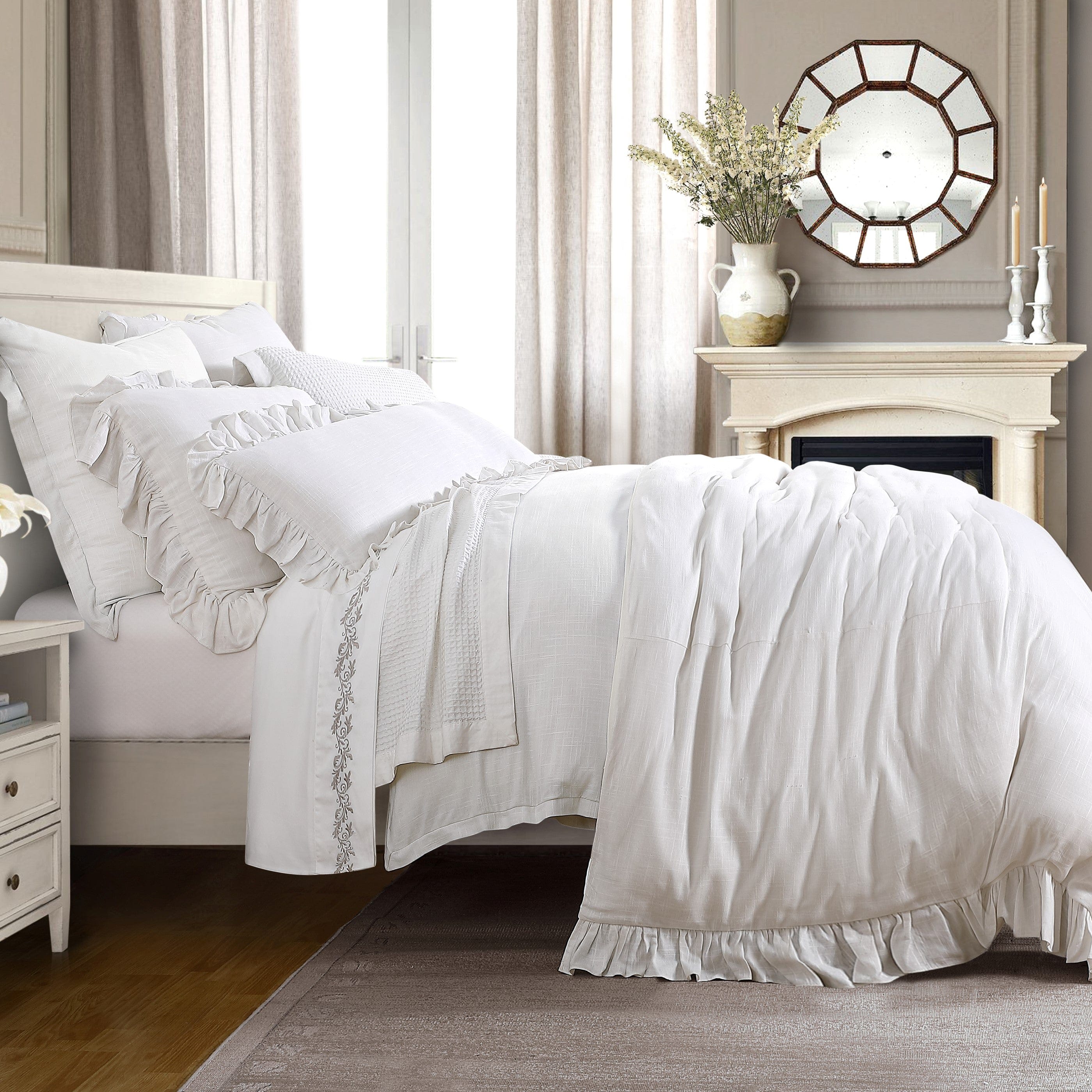 Lily Washed Linen Duvet Cover Set