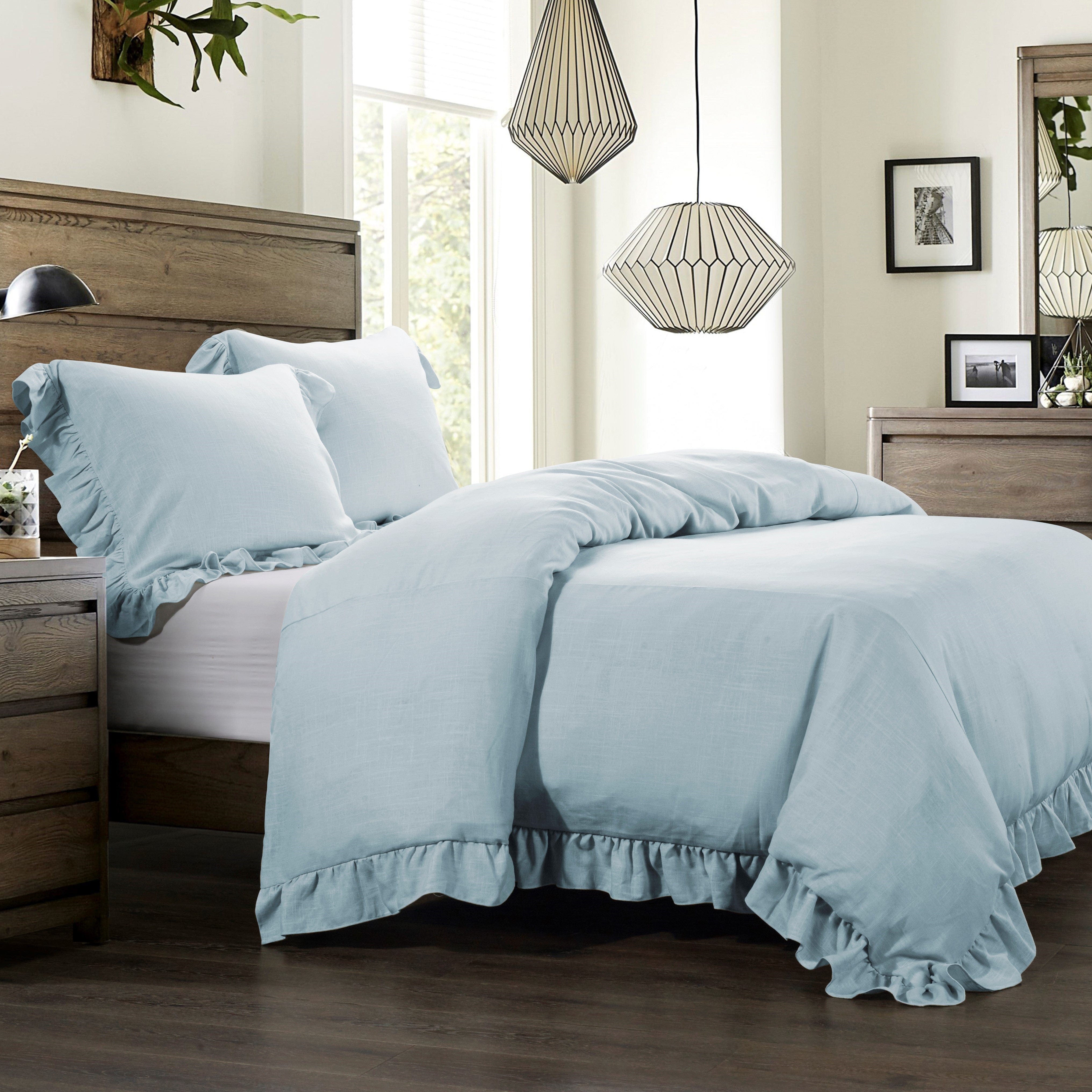 Lily Washed Linen Comforter Set