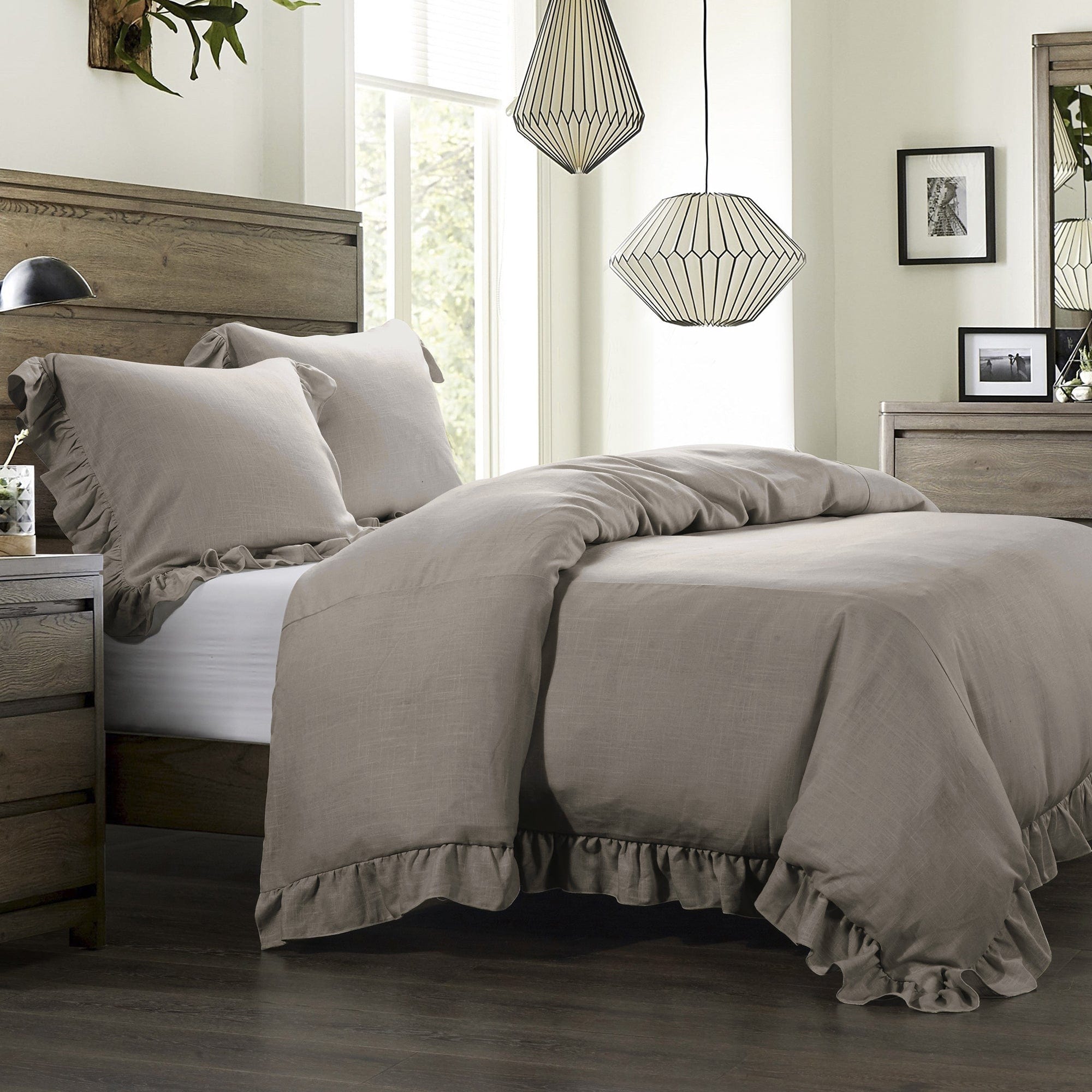 Lily Washed Linen Duvet Cover Set