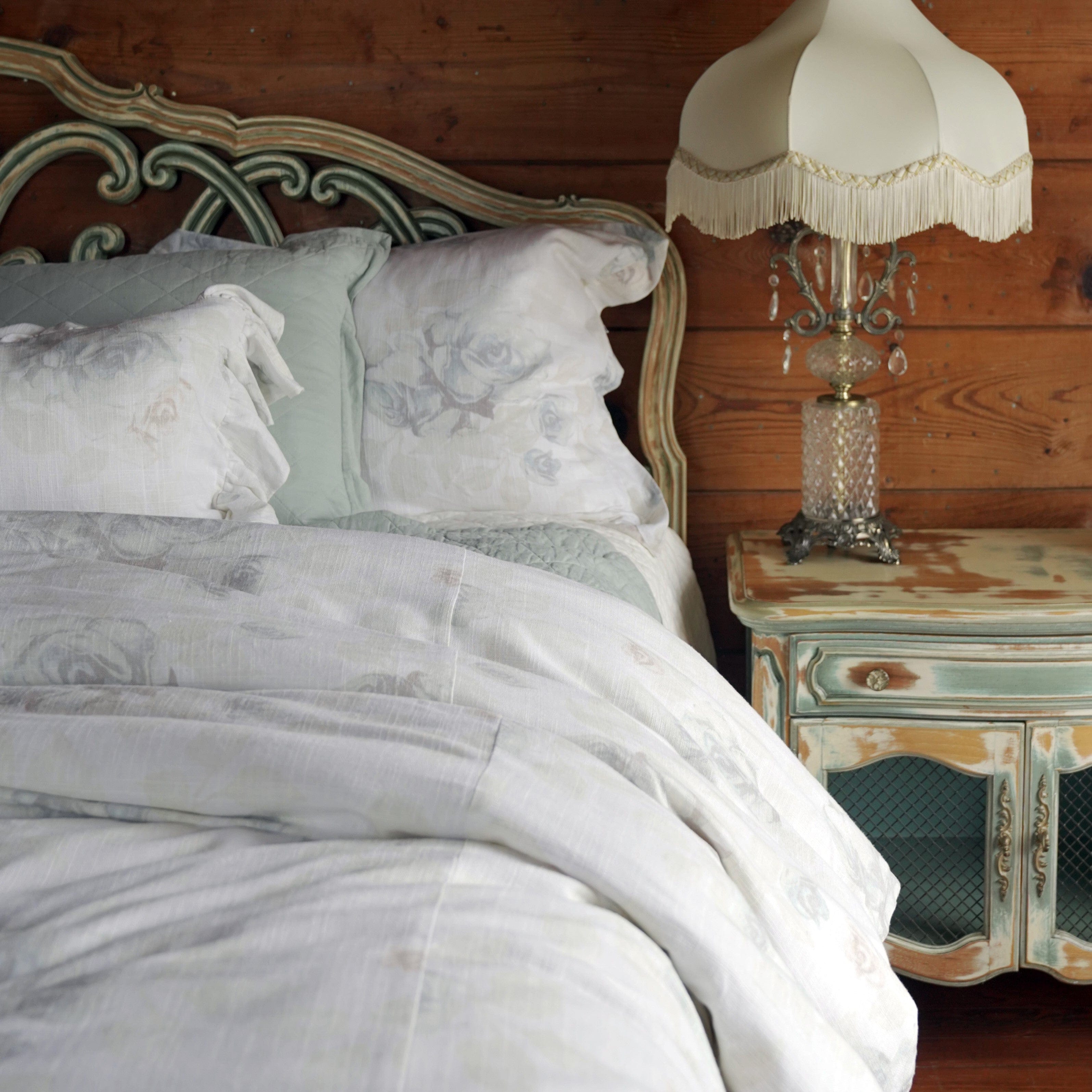 Rosaline Washed Linen Comforter Set