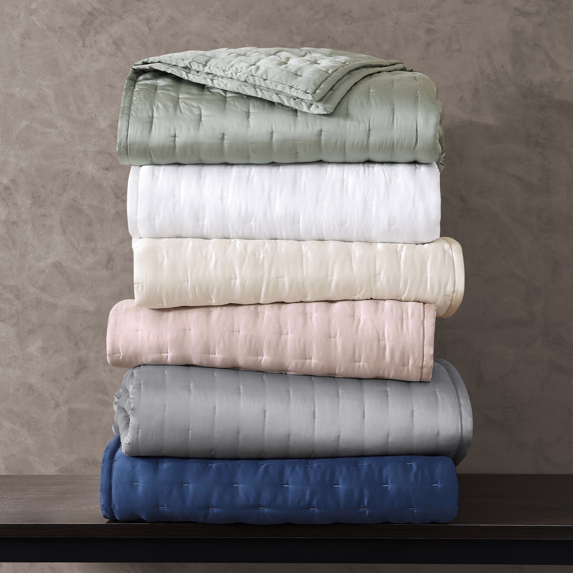 Eucalyptus Pintuck Quilt Set