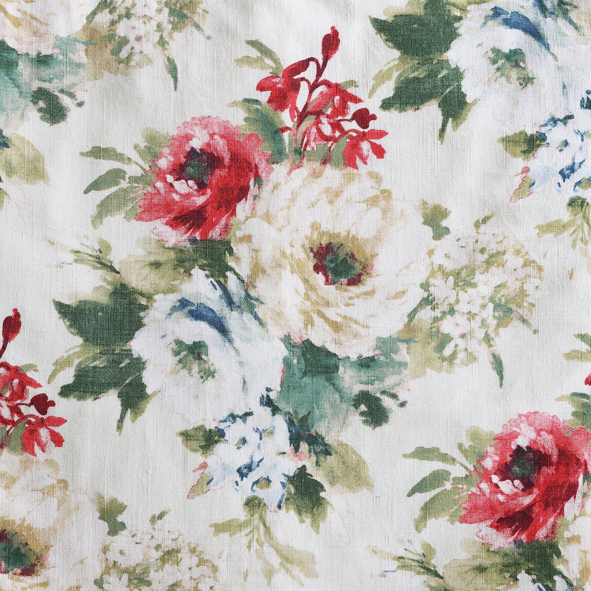 Peony Washed Linen Kidney Pillow