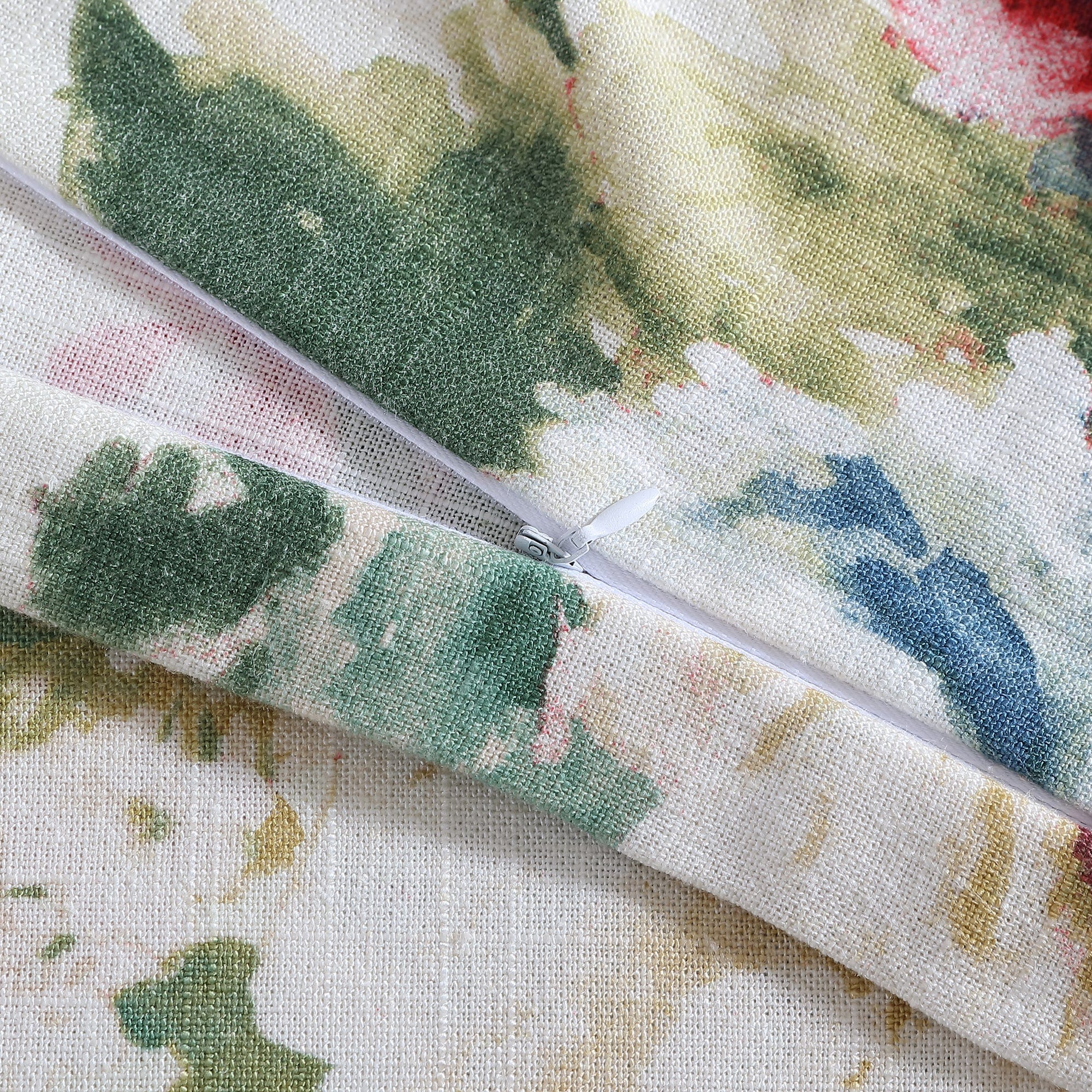 Peony Washed Linen Flanged Euro Sham