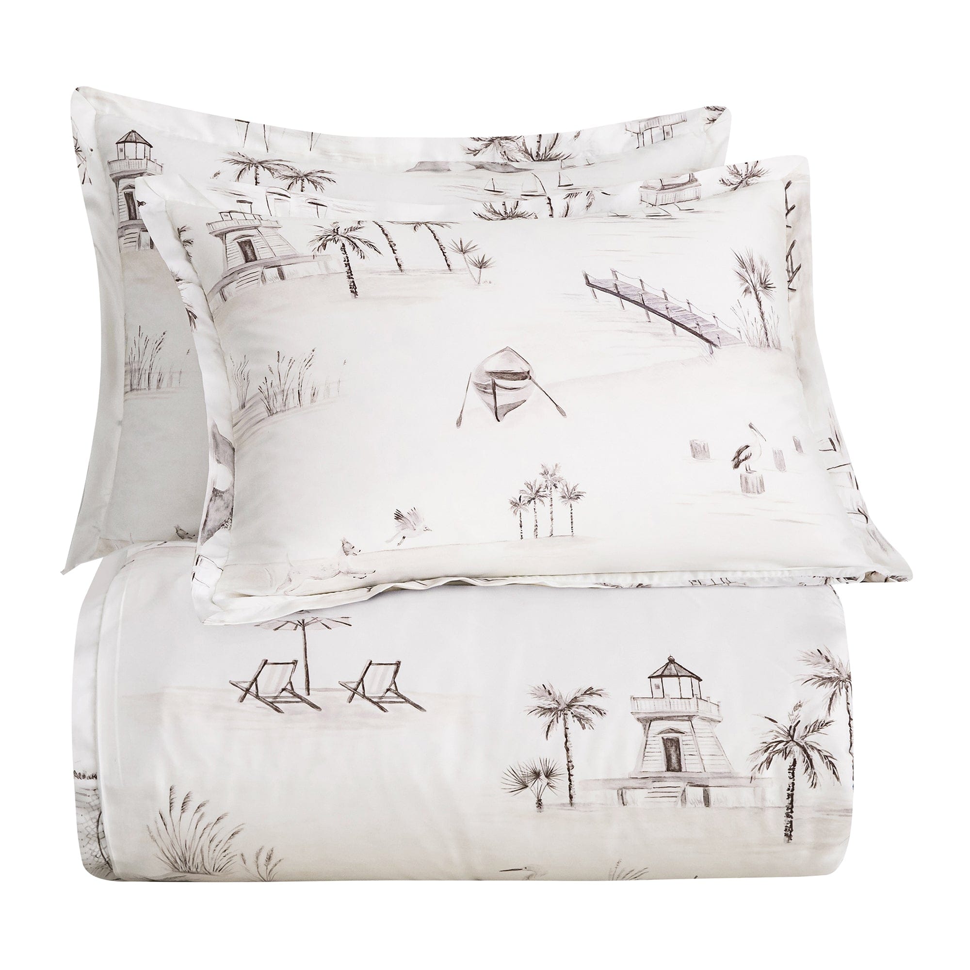 Seaside Eucalyptus Duvet Cover Set
