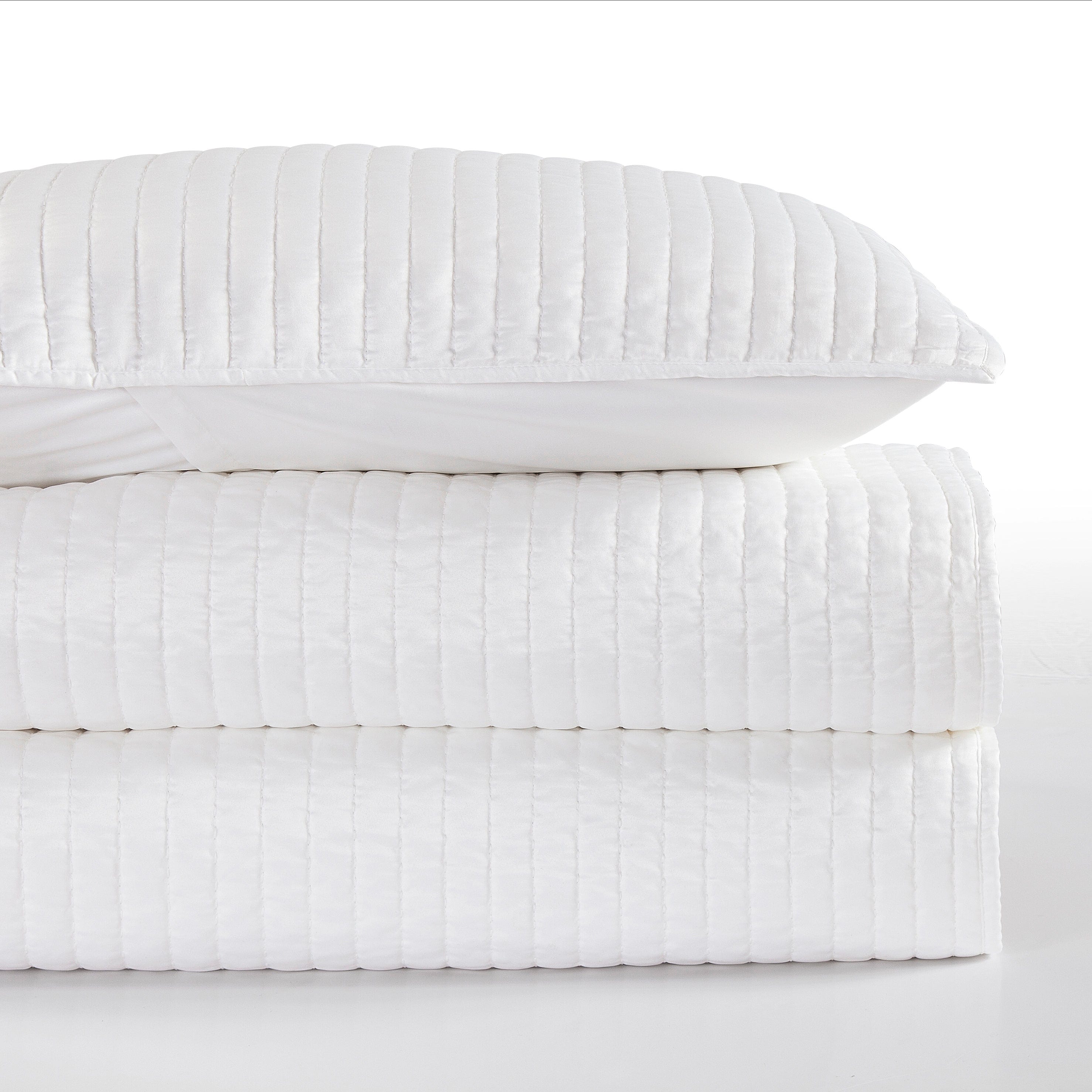 Satin Channel Quilt Set