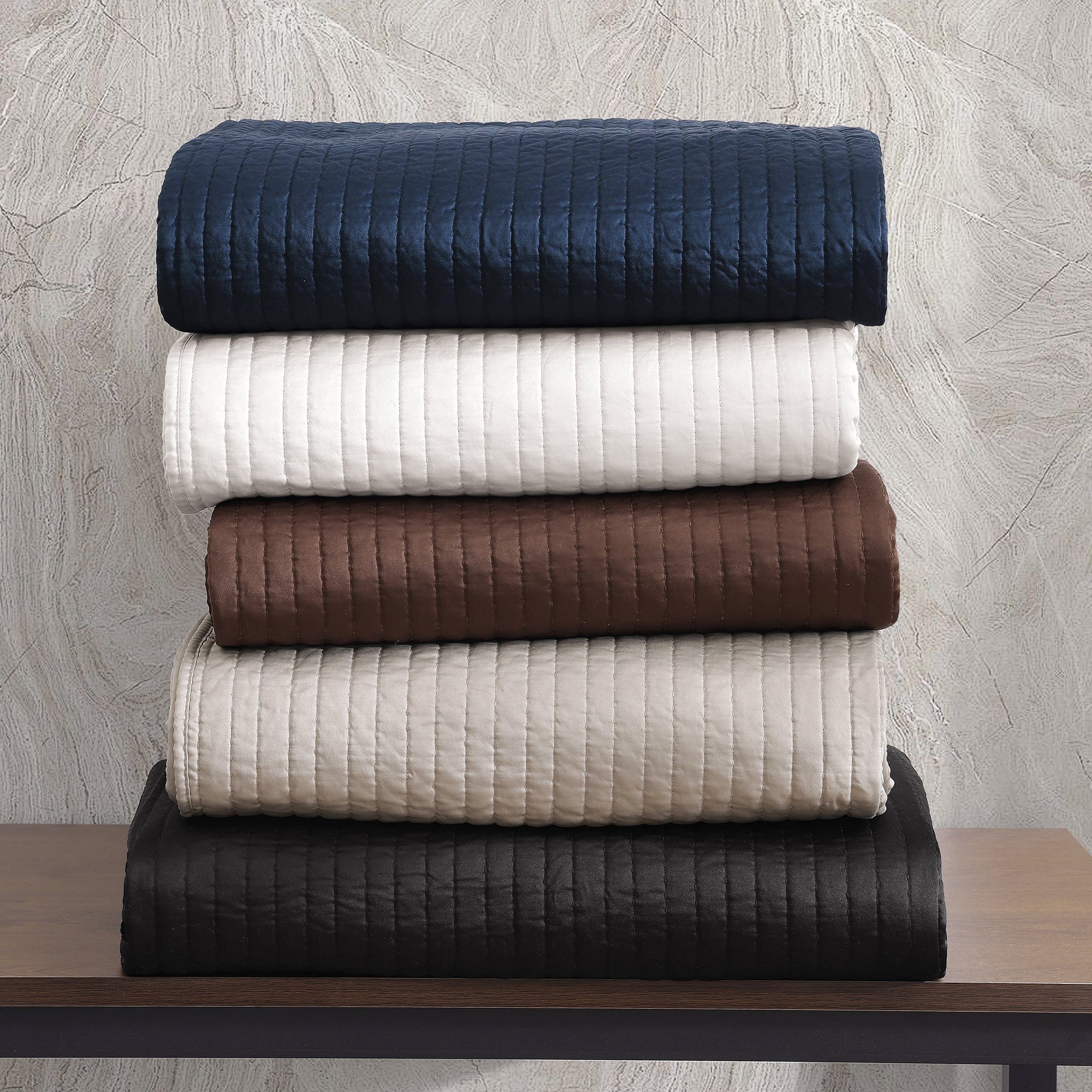 Satin Channel Quilt Set