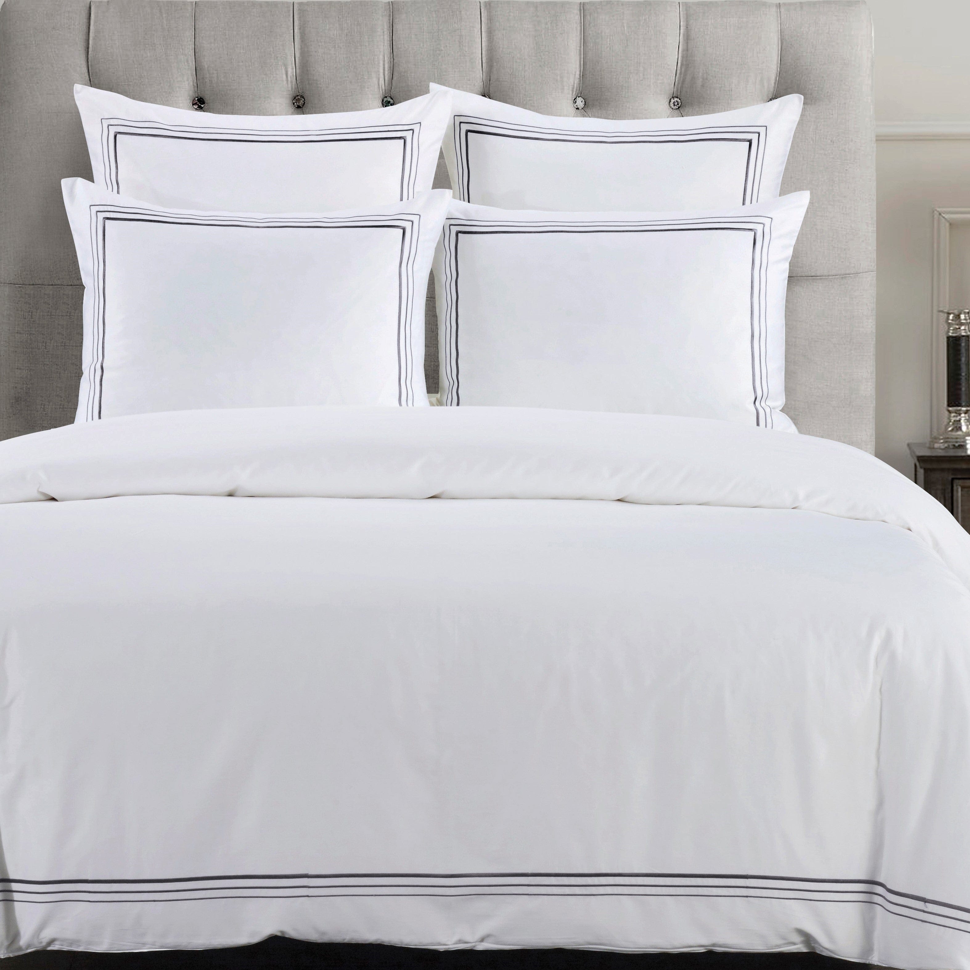 Border Embroidery Euro Sham
