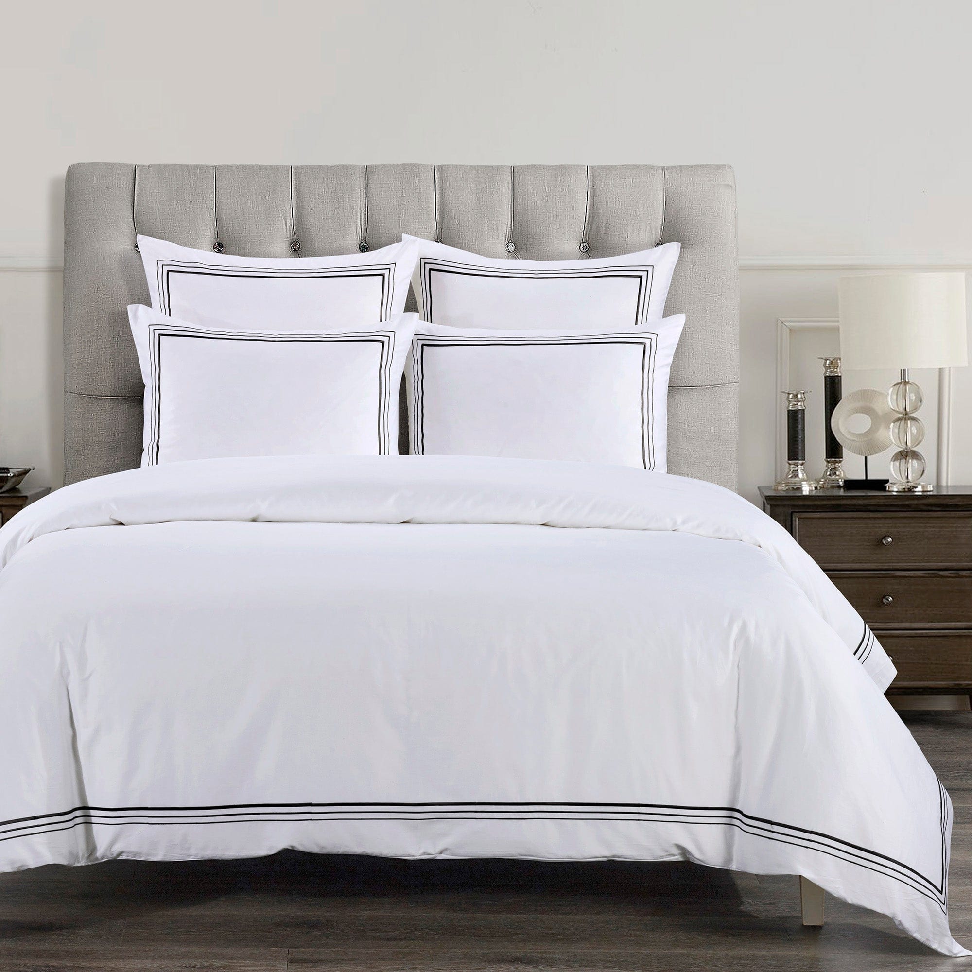 Border Embroidery Euro Sham