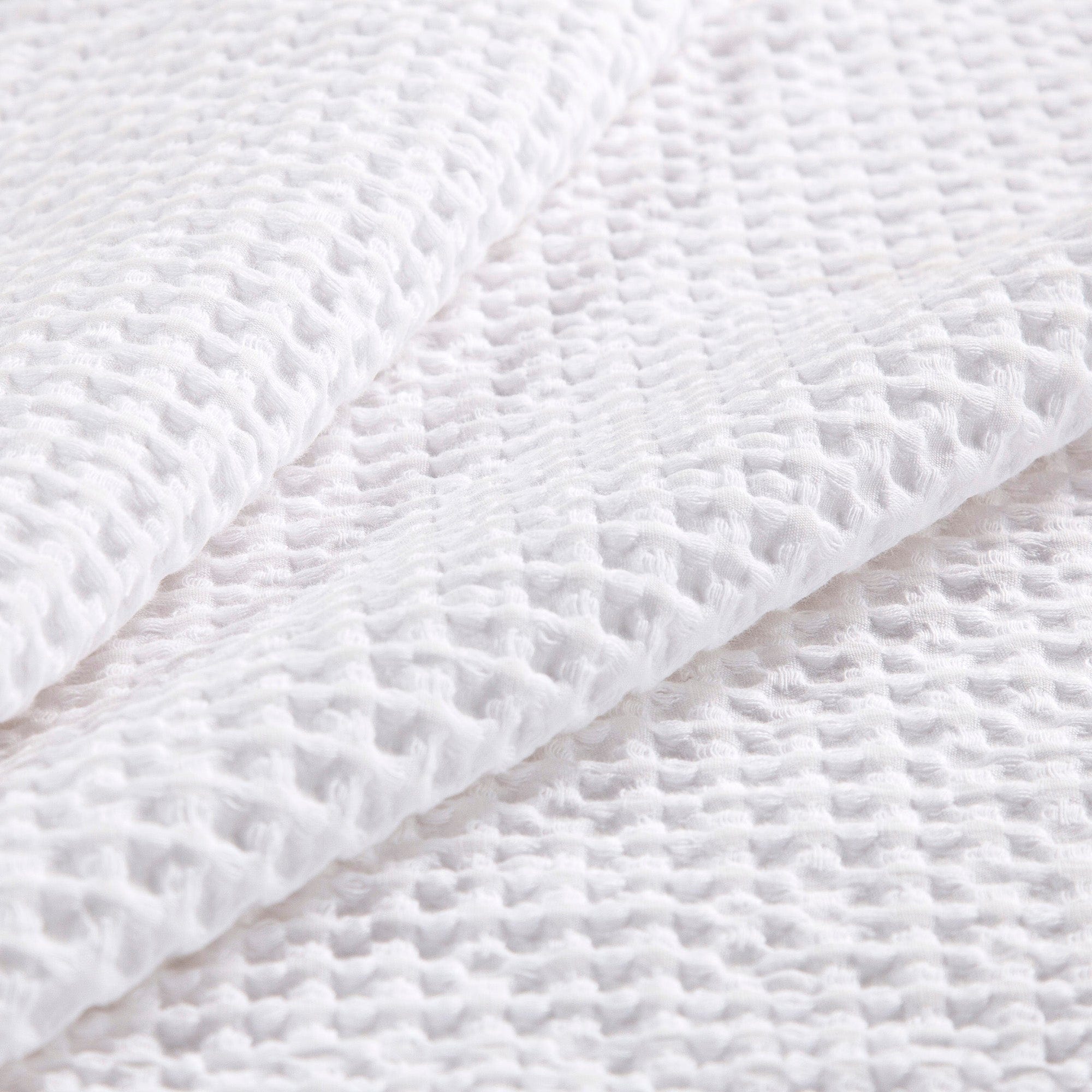 Stonewashed Cotton Waffle Weave Duvet Cover Set