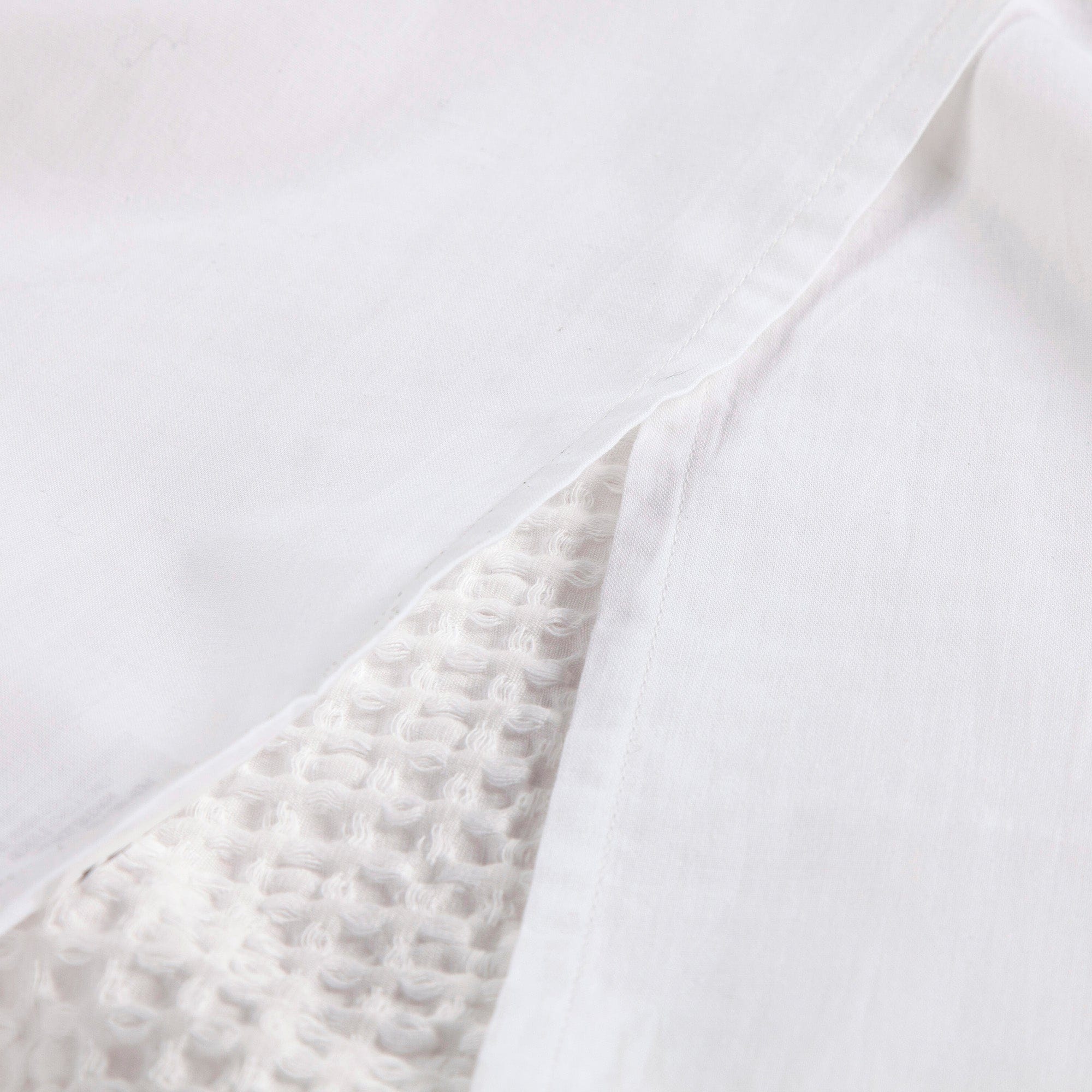 Stonewashed Cotton Waffle Weave Duvet Cover Set