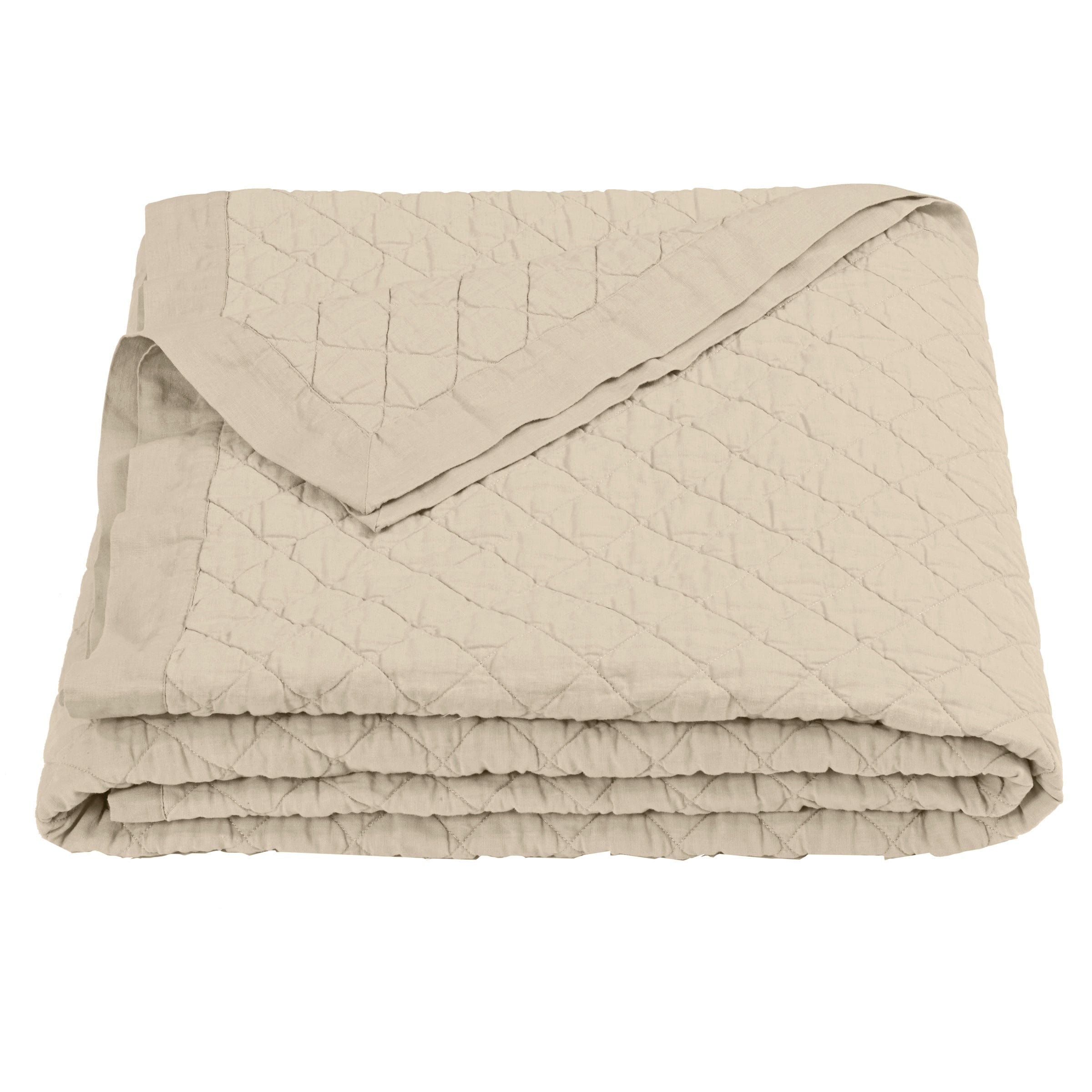 Linen Cotton Diamond Quilt Set