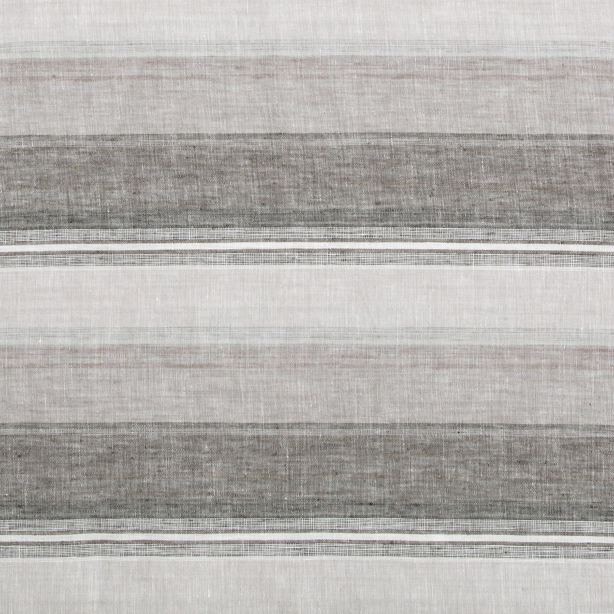 100% French Flax Linen Variegated Stripe Duvet Cover Set