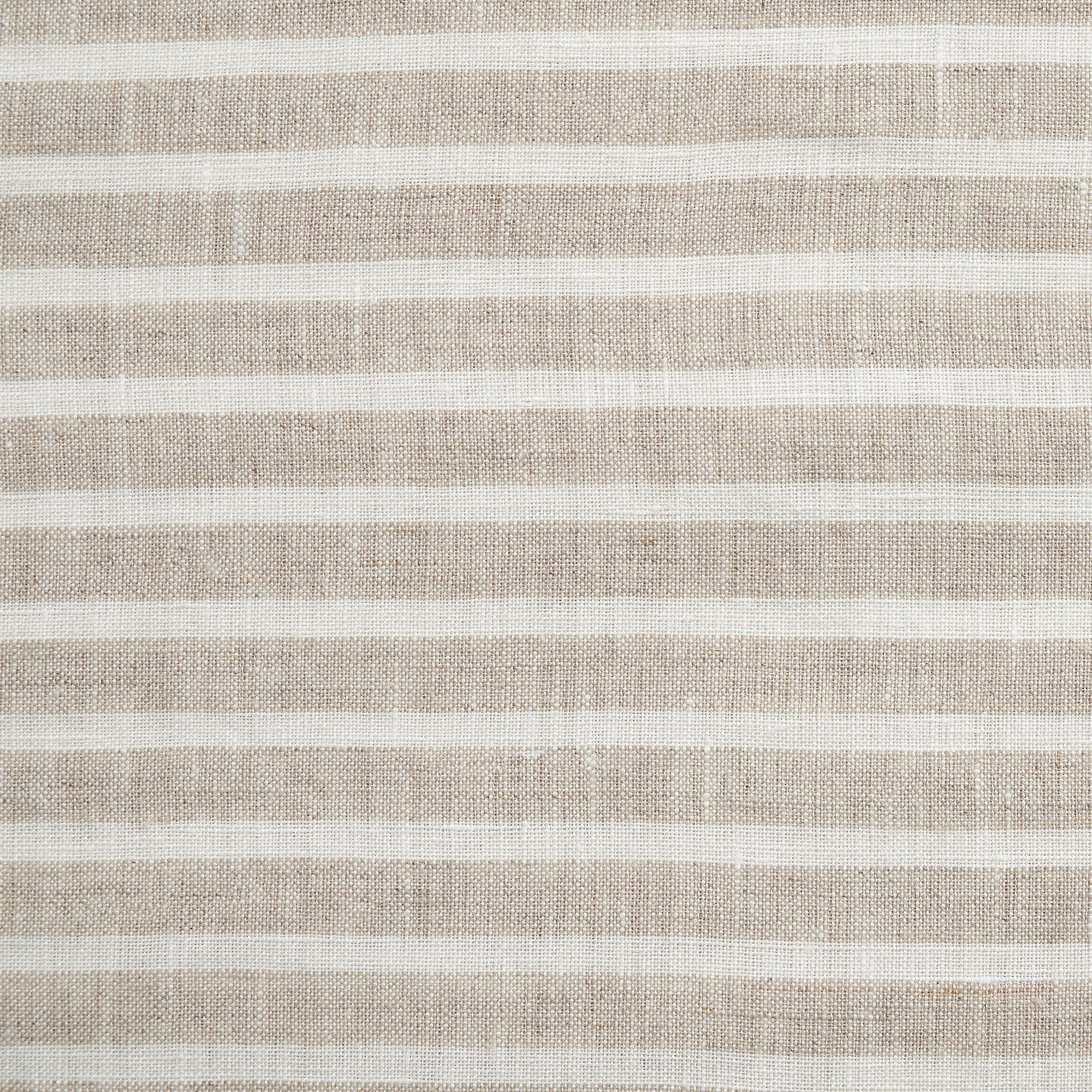 100% French Flax Linen Railroad Stripe Duvet Cover Set