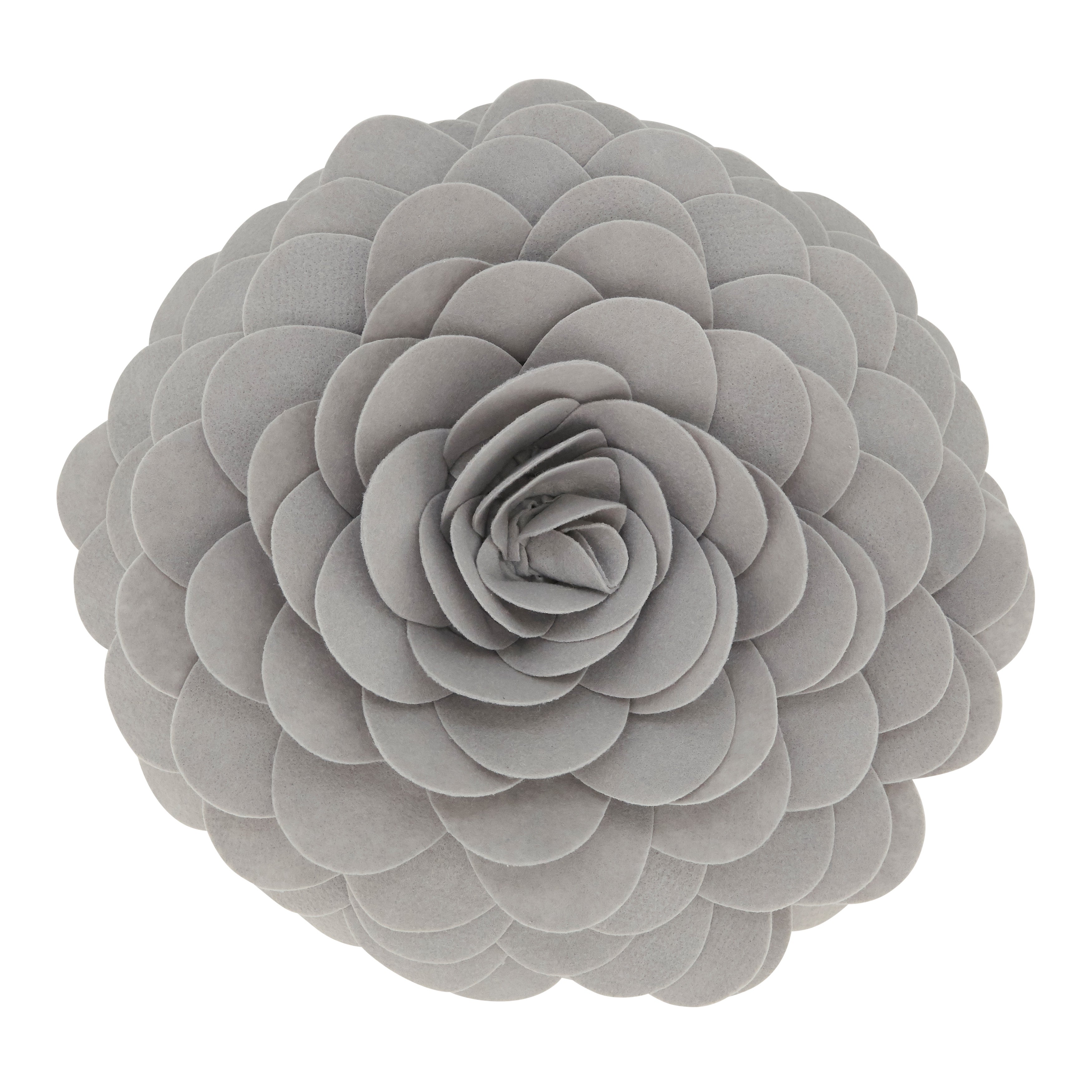 Flower Design Throw Pillow