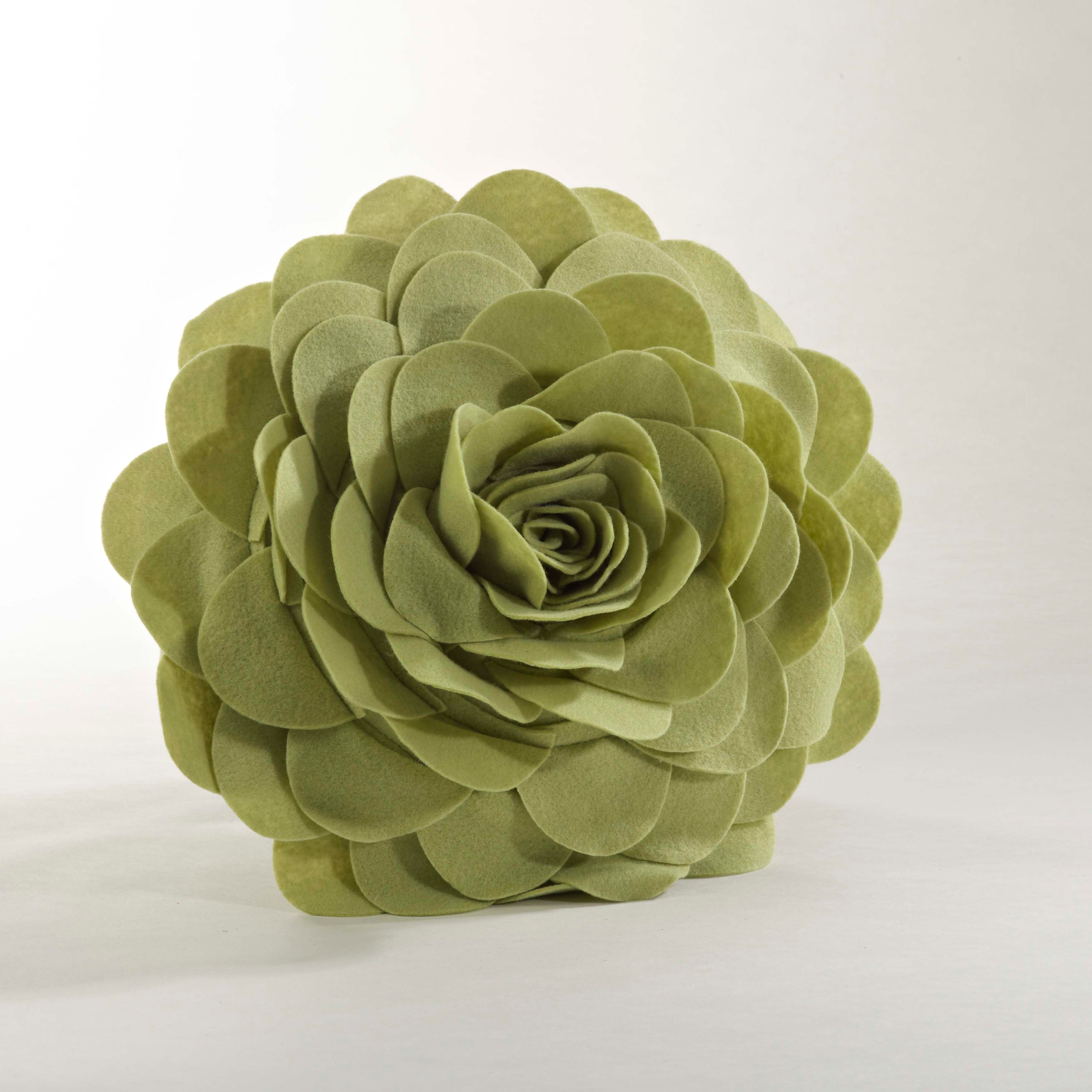 Flower Design Throw Pillow
