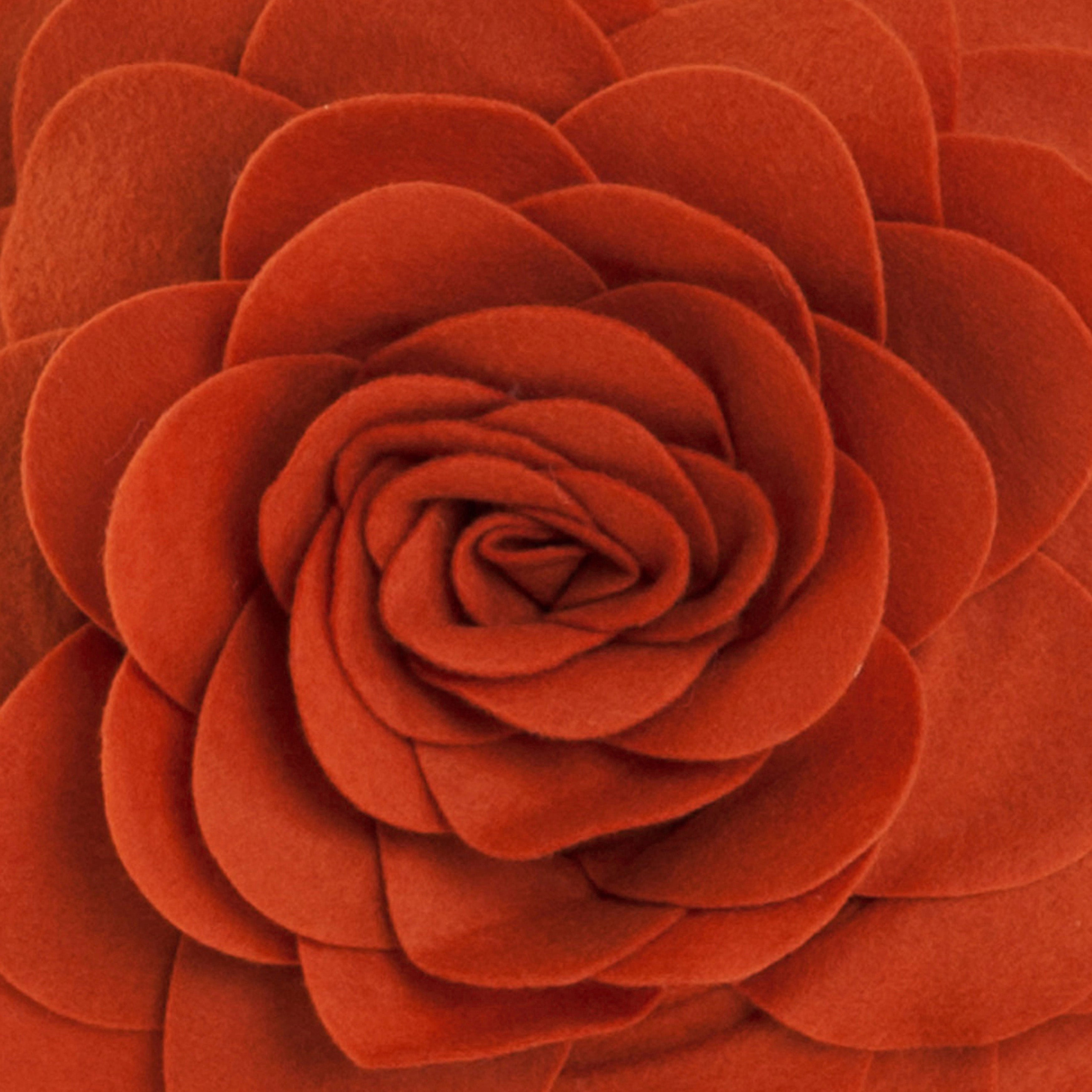Flower Design Throw Pillow