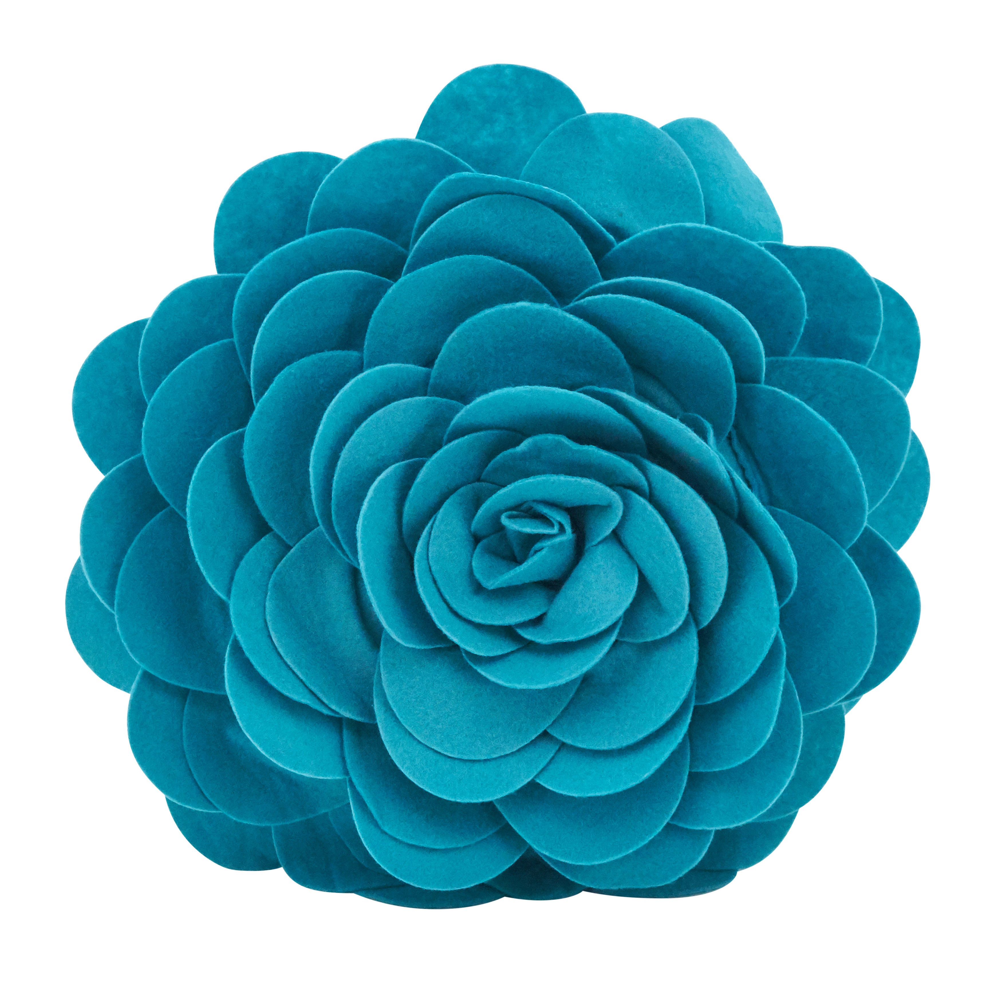Flower Design Throw Pillow