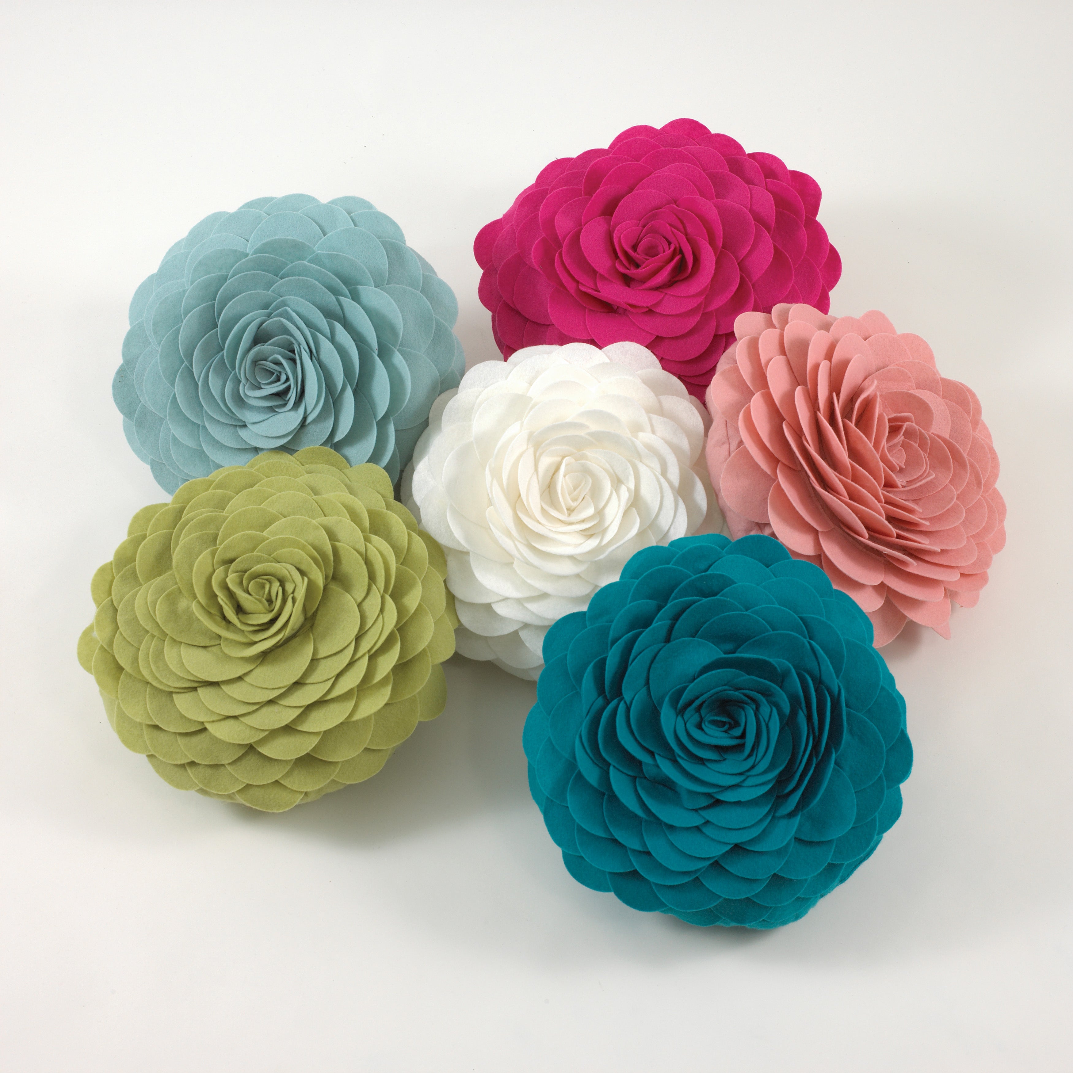 Flower Design Throw Pillow
