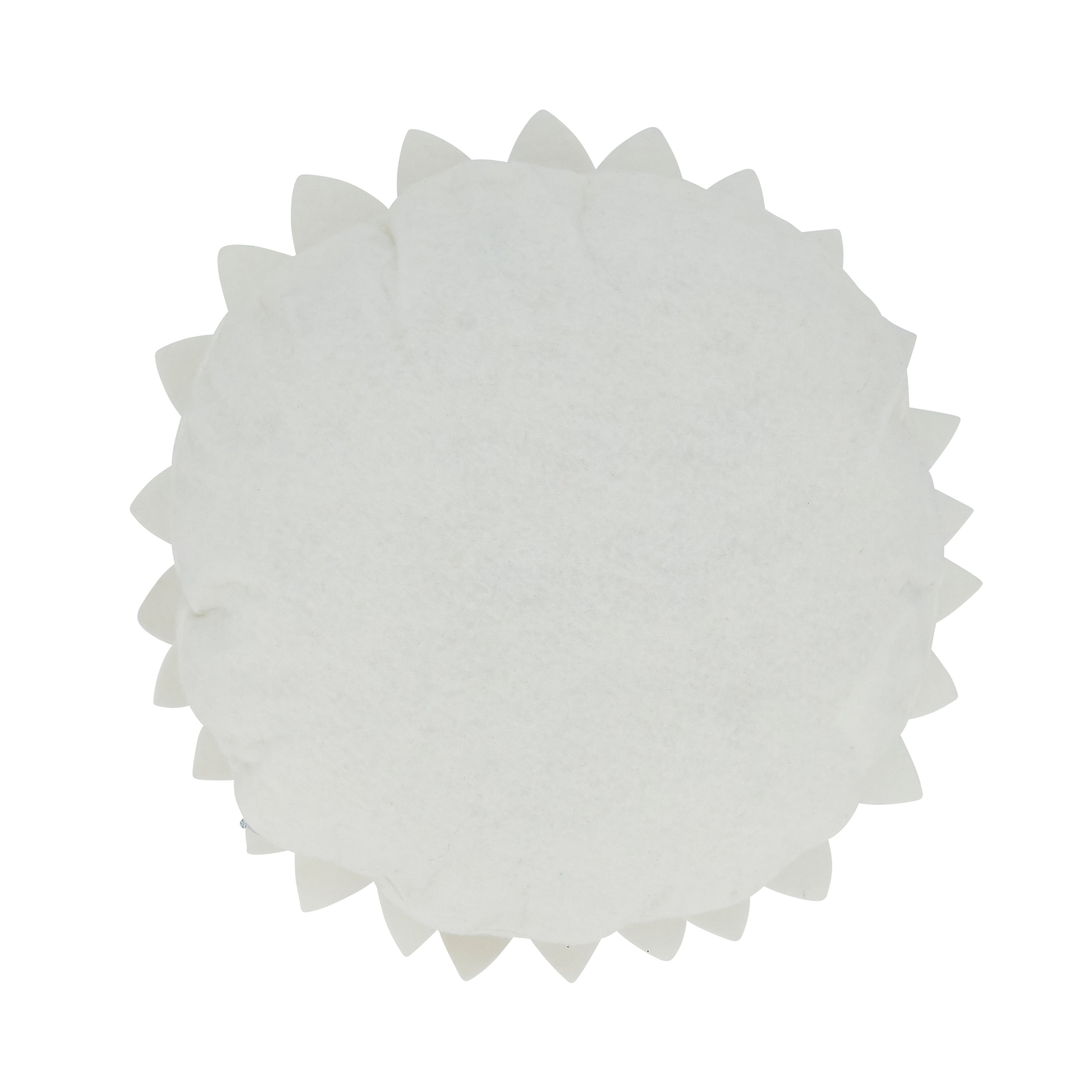 Felt Flower Throw Pillow