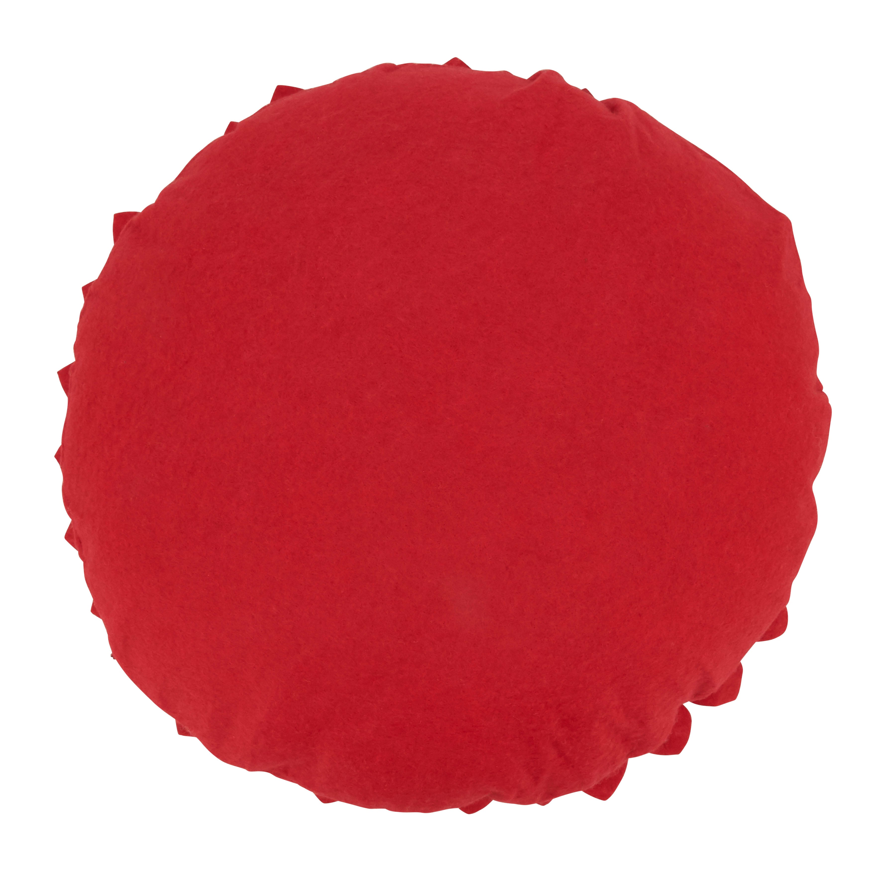 Flower Shaped Felt Throw Pillow