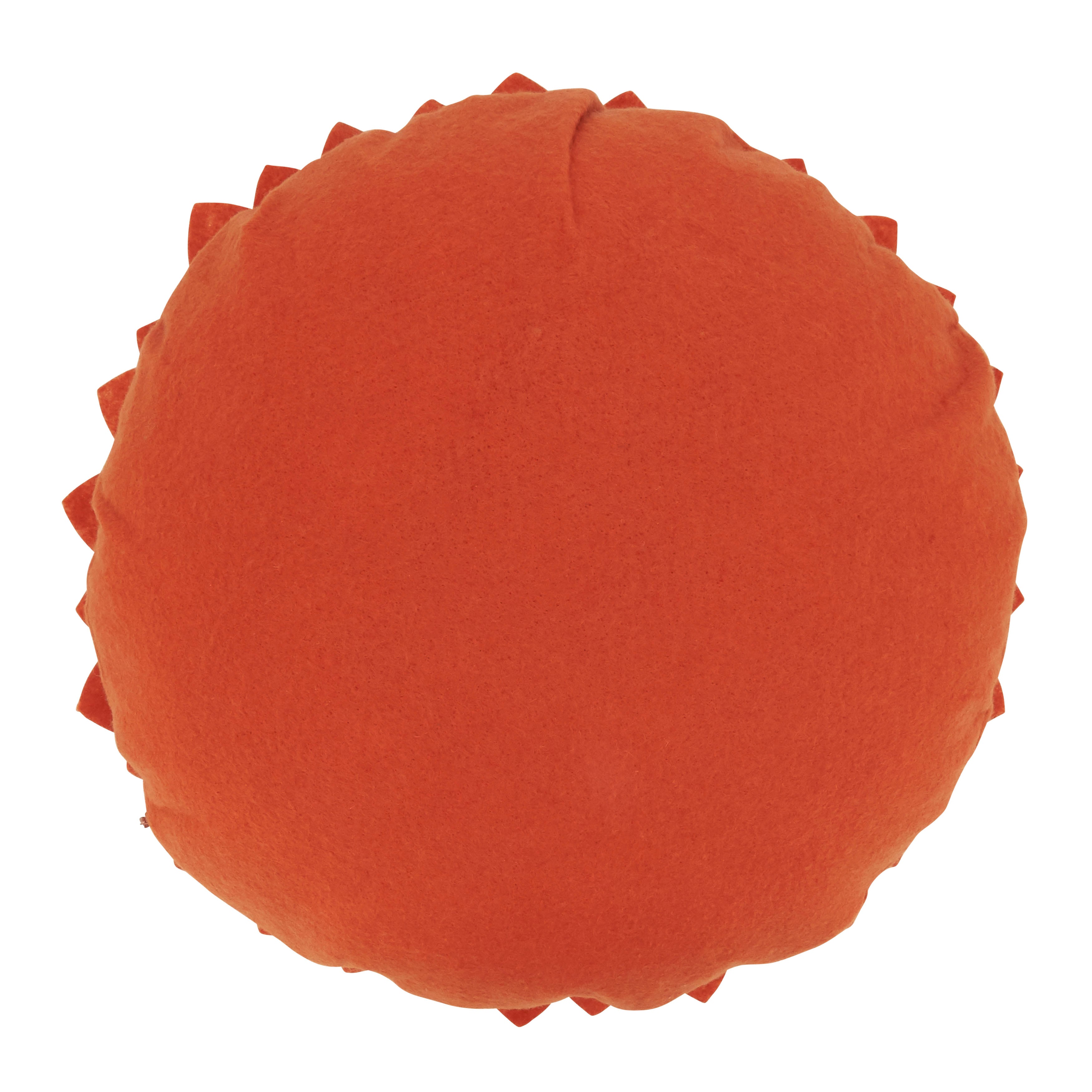 Flower Shaped Felt Throw Pillow