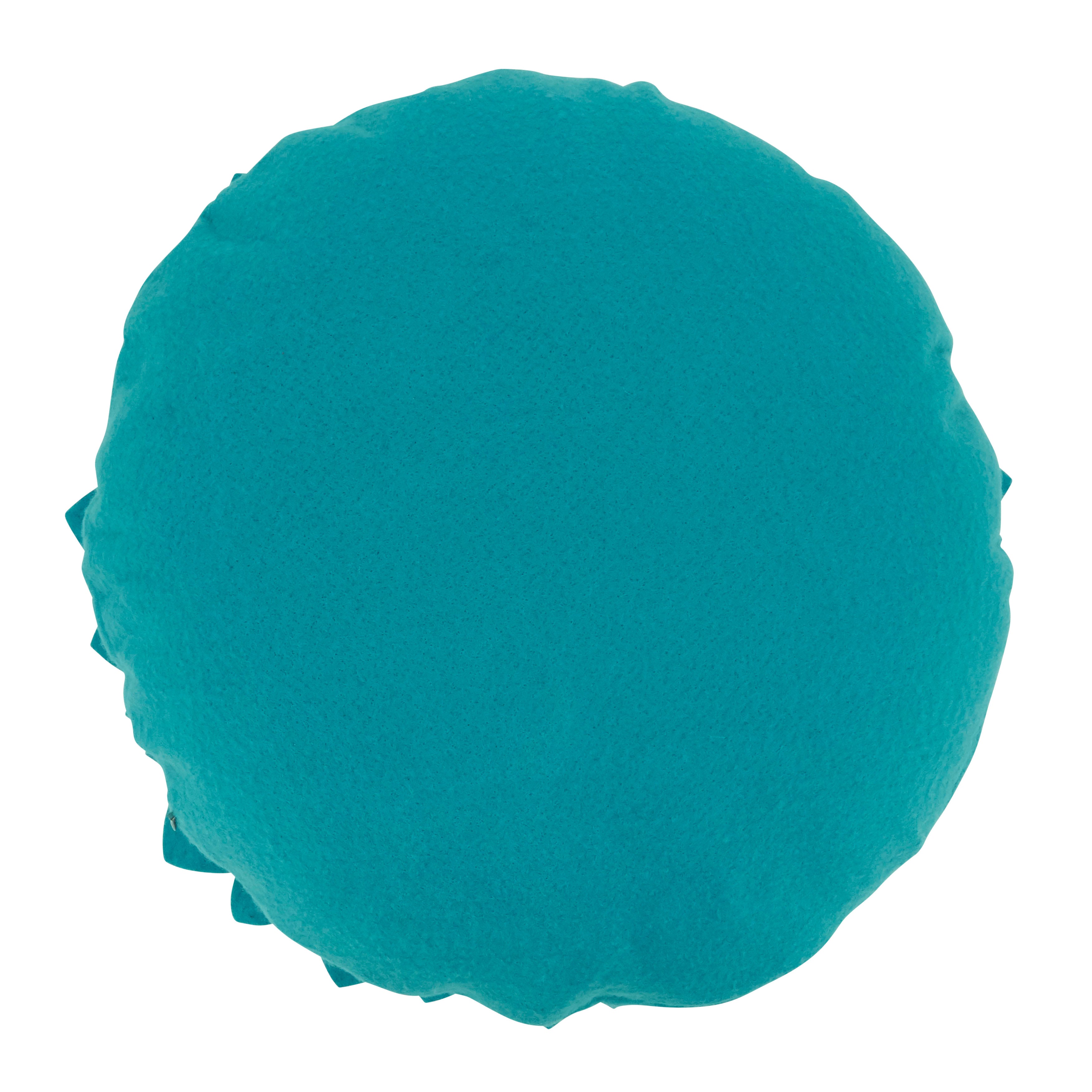 Flower Shaped Felt Throw Pillow