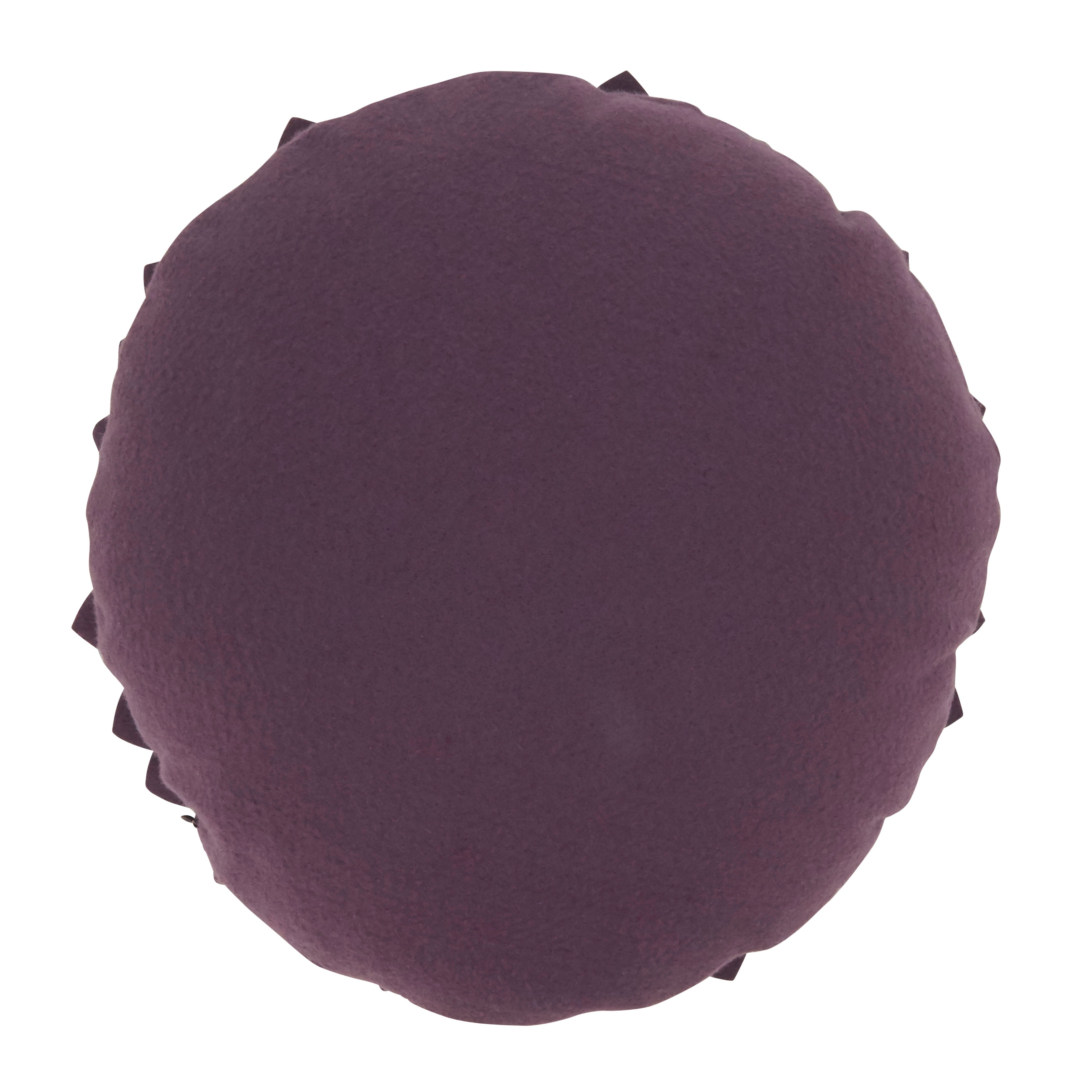 Flower Shaped Felt Throw Pillow