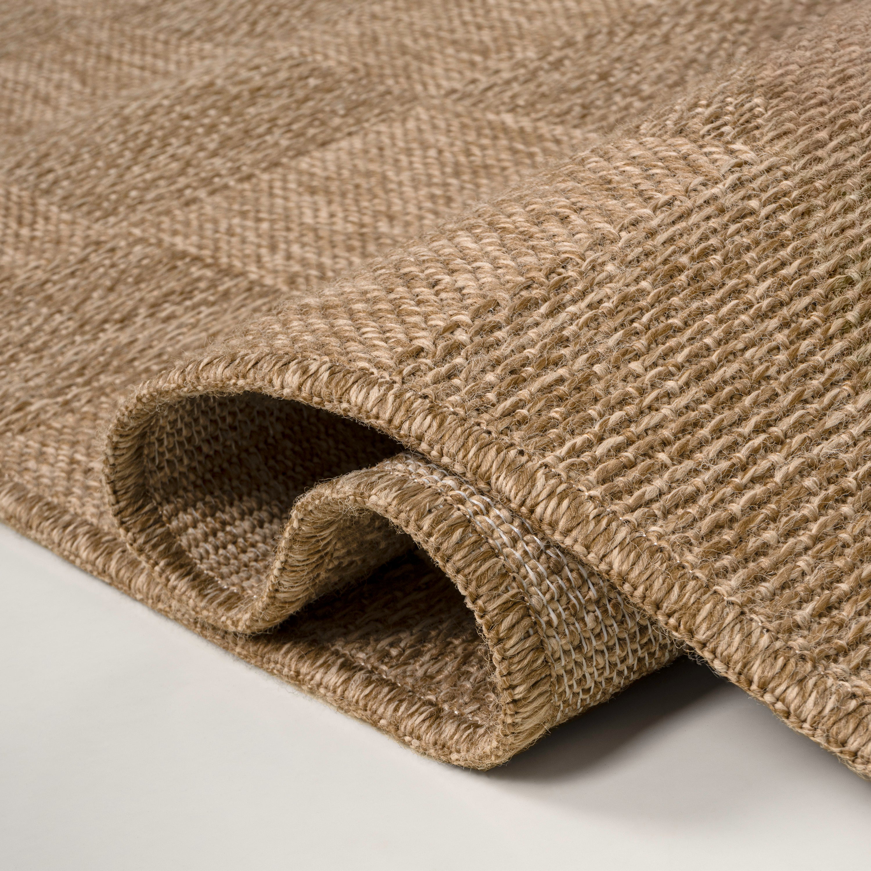 Mason Easy Jute Geometric Boho Checker Weave Indoor/Outdoor Area Rug