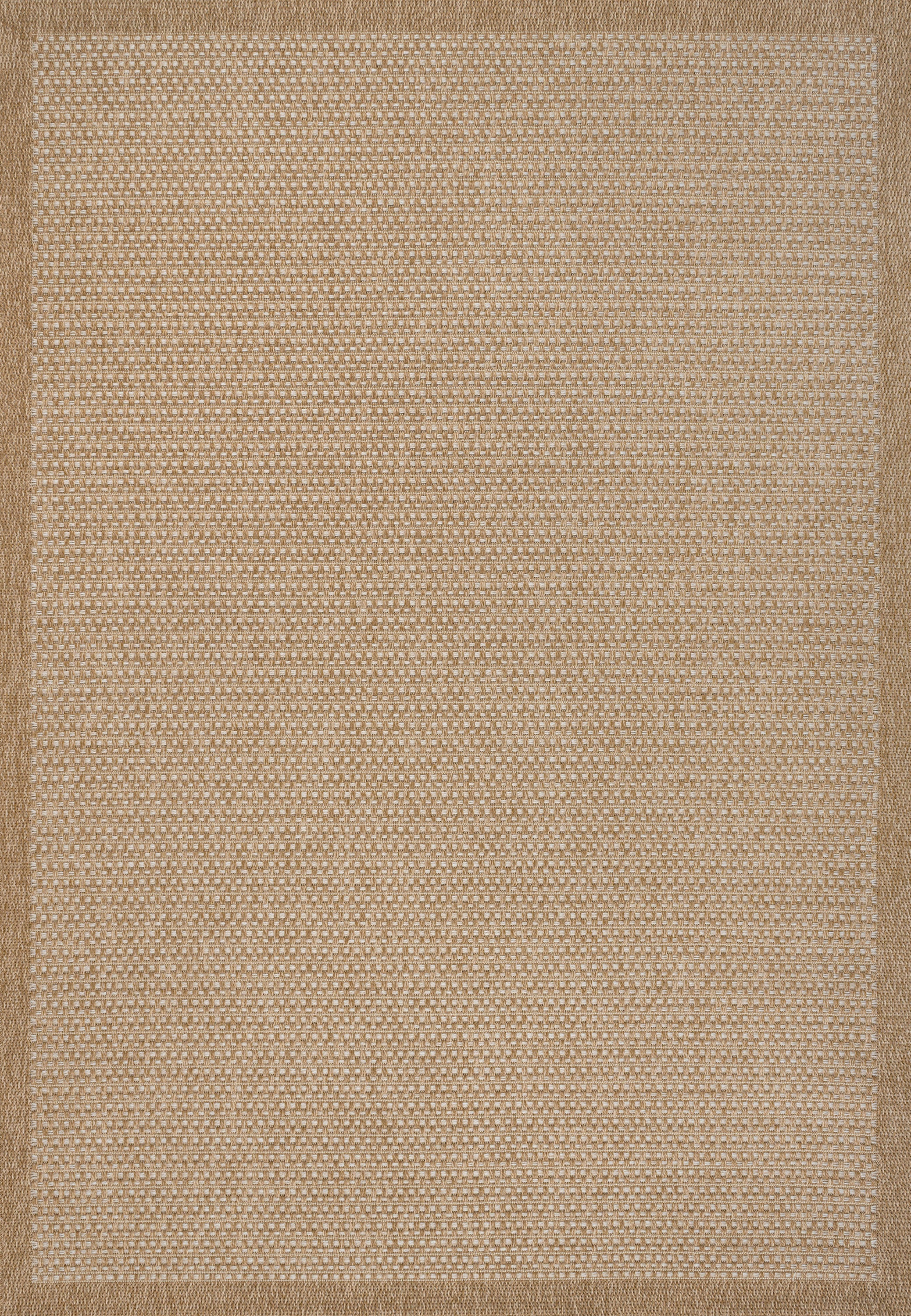 Maxine Easy Jute Contemporary Border Boho Fine Rib Weave Indoor/Outdoor Area Rug
