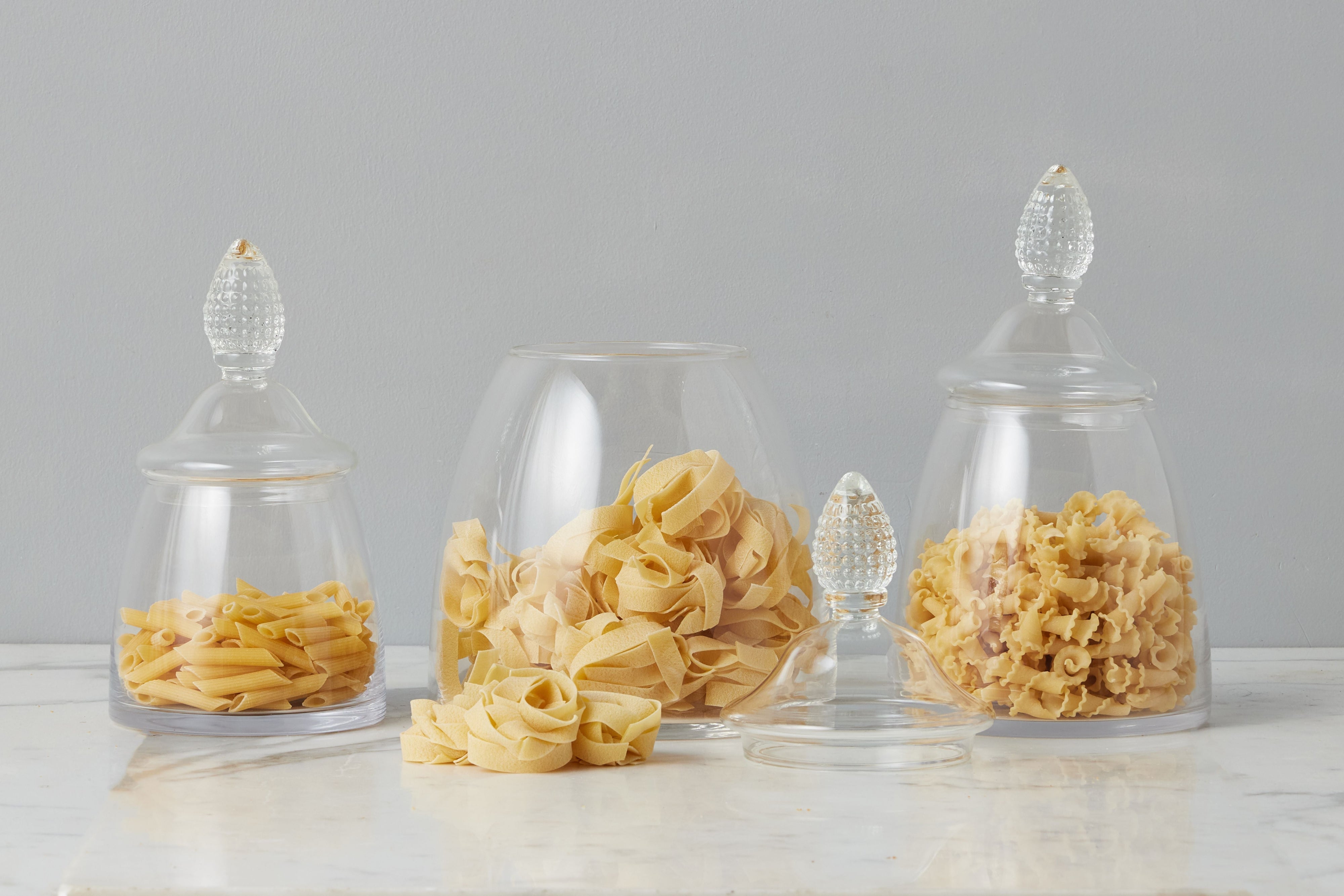 Glass Teardrop Jar with Lid