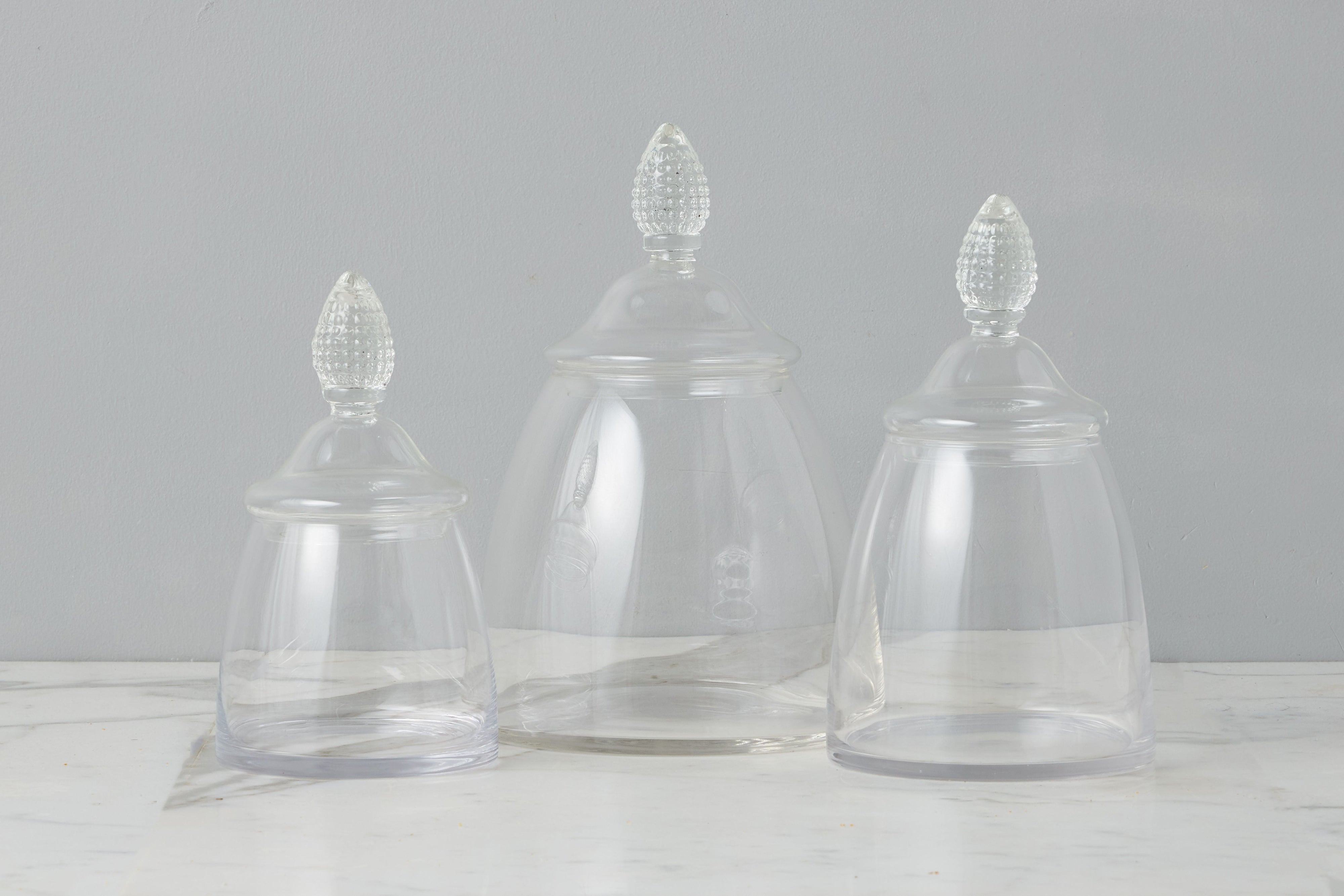 Glass Teardrop Jar with Lid