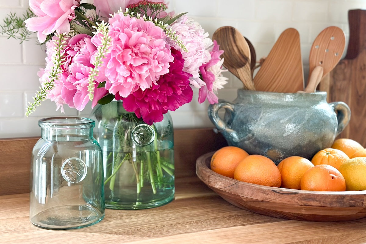 French Bee Mason Jar Vase