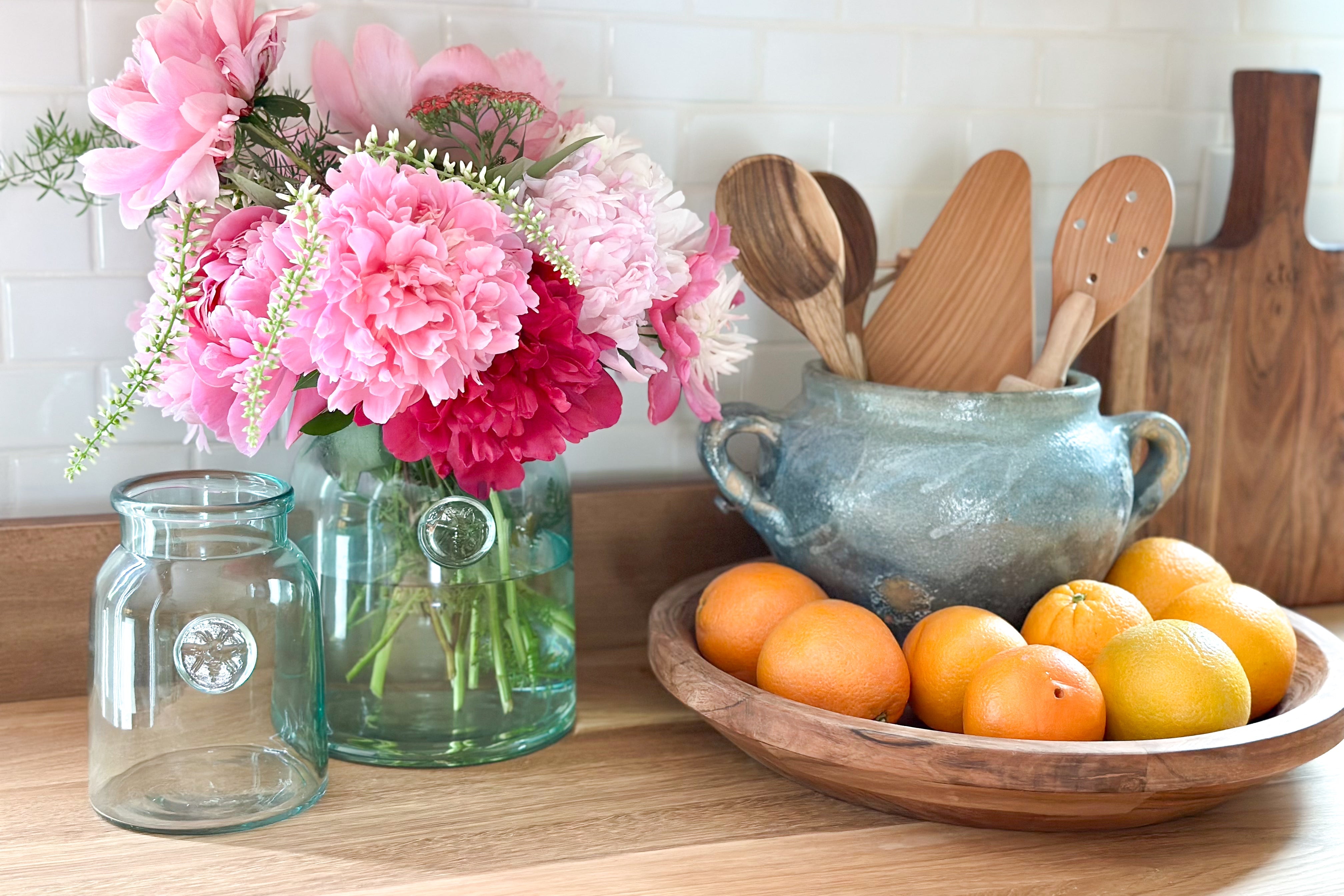 French Bee Mason Jar Vase