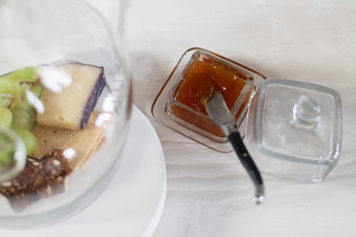 Bistro Glass Jam Jar, Square
