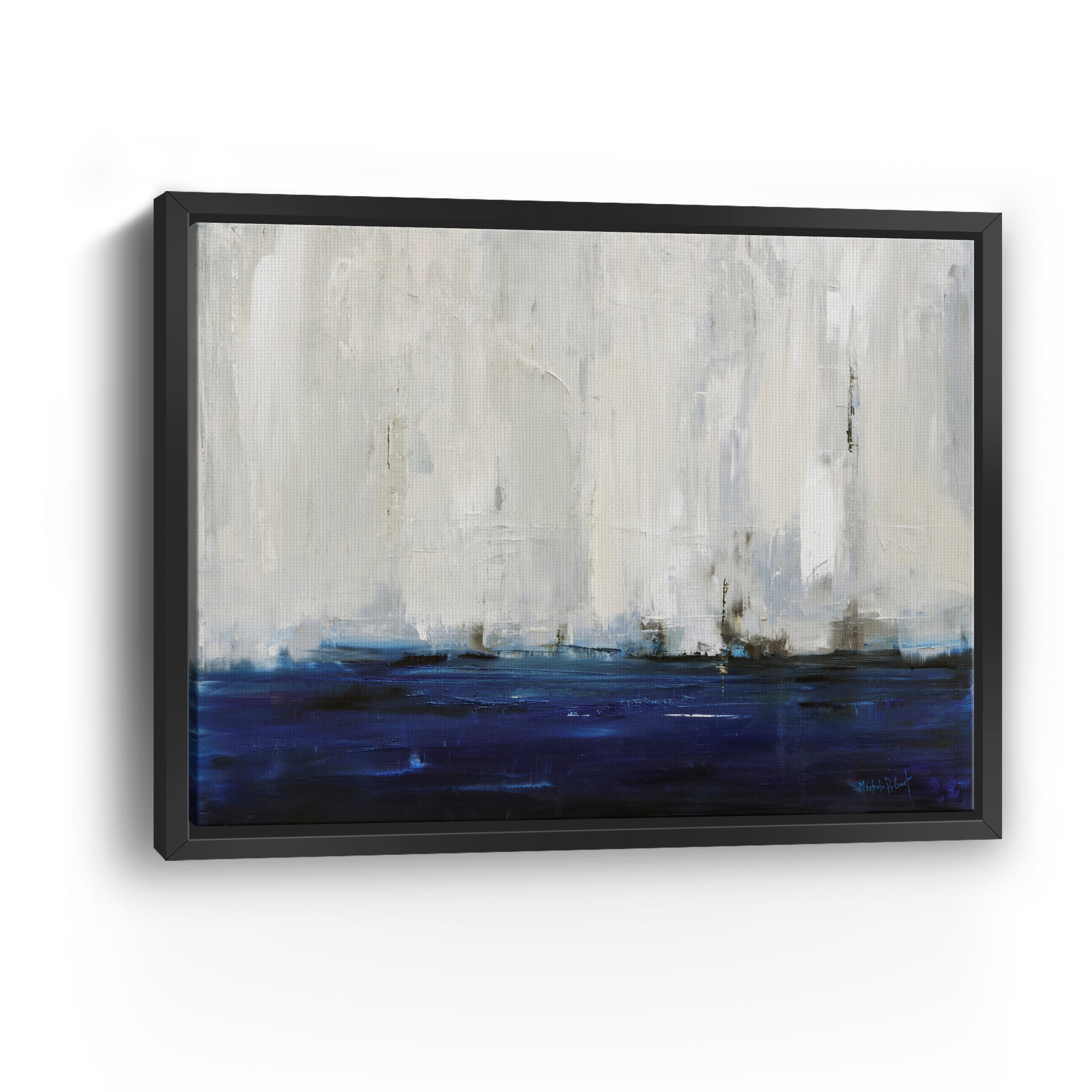 Blue City Canvas Giclee