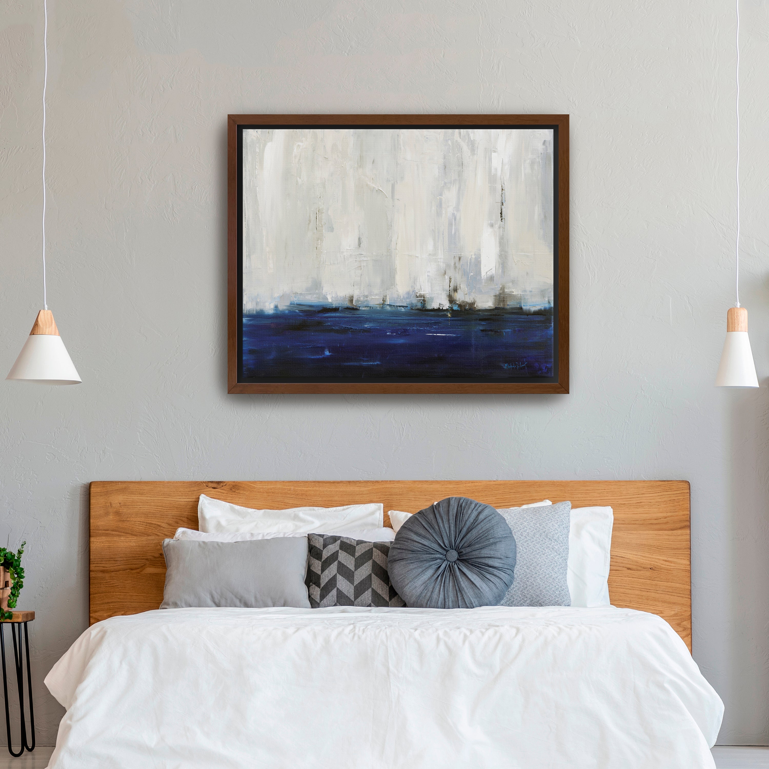 Blue City Canvas Giclee