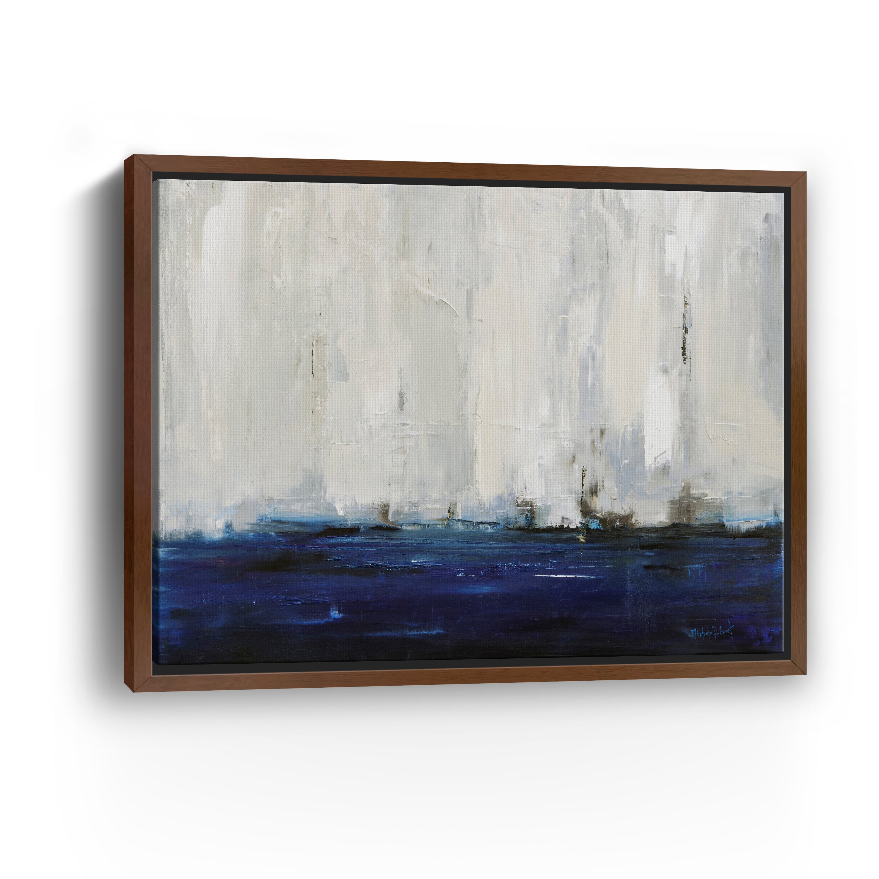 Blue City Canvas Giclee