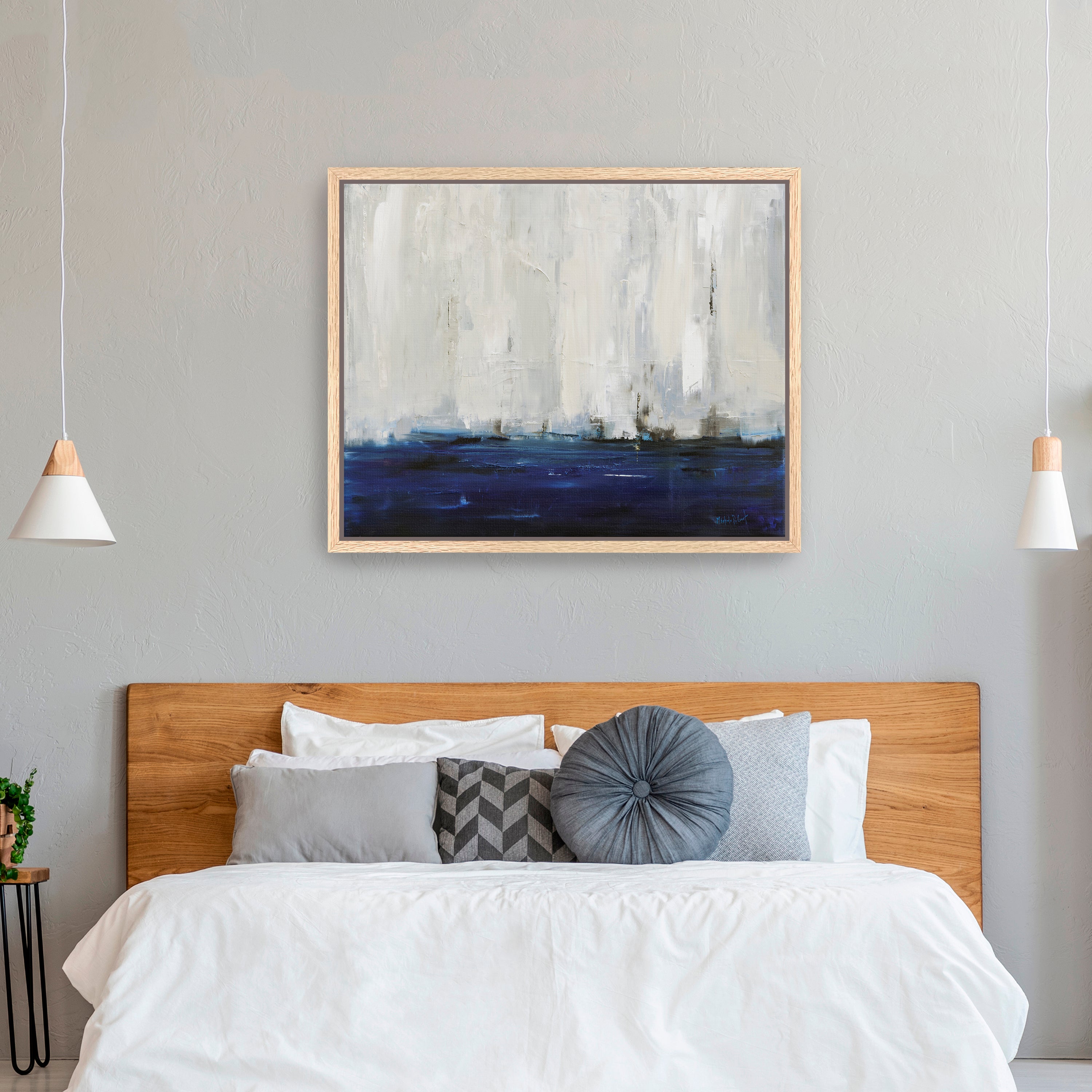 Blue City Canvas Giclee
