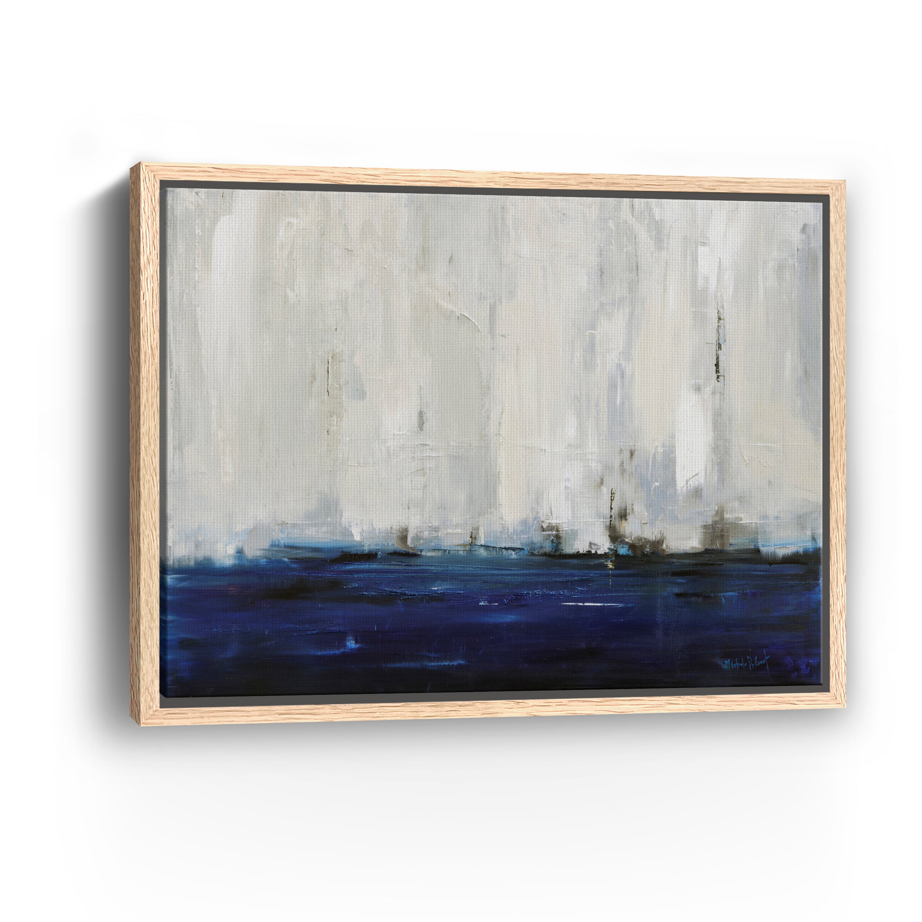 Blue City Canvas Giclee