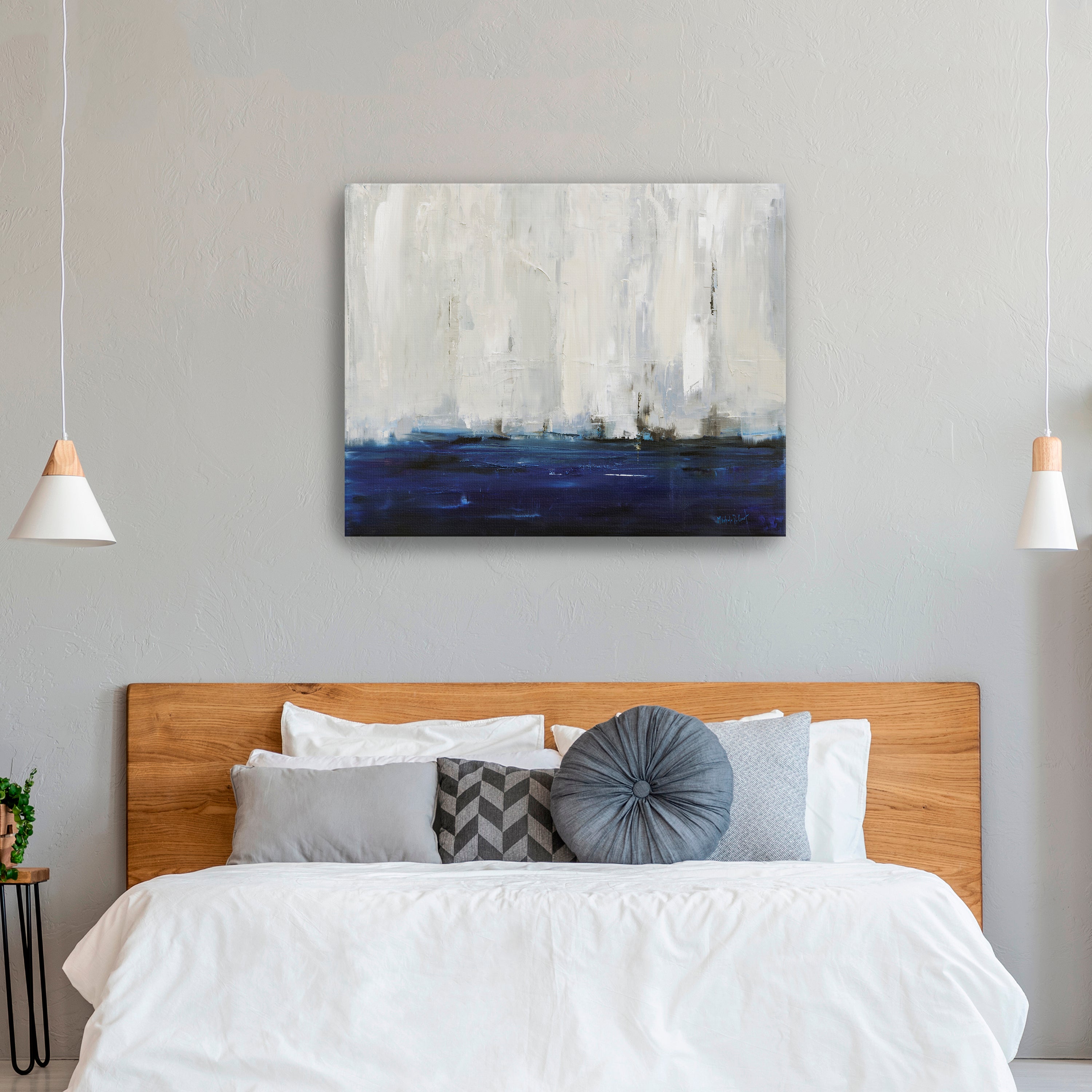 Blue City Canvas Giclee