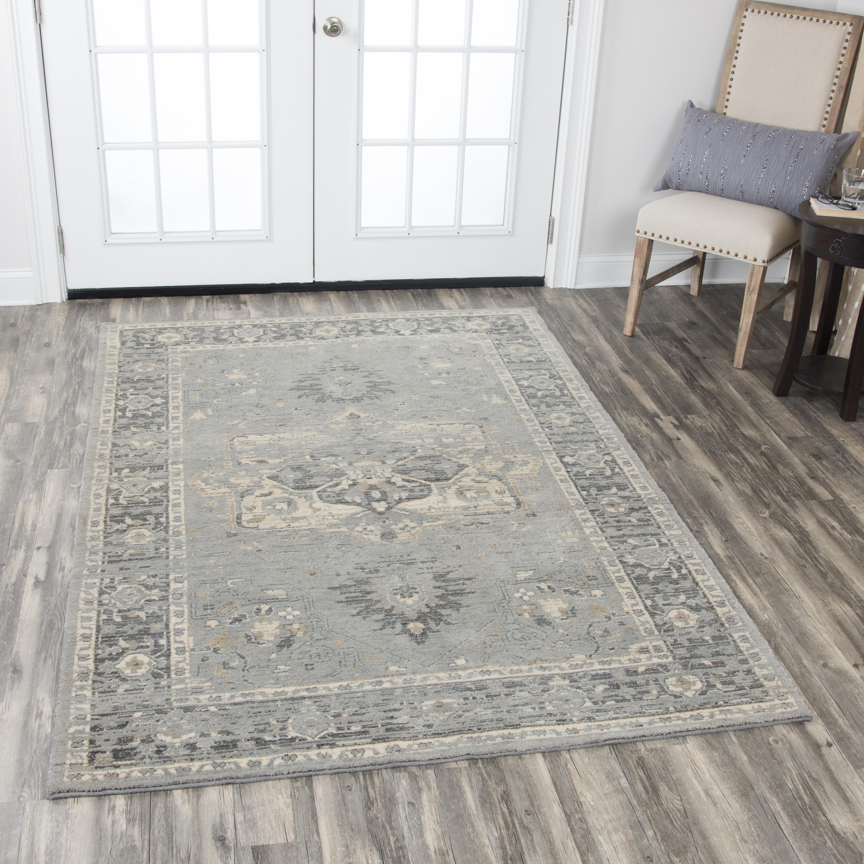 Hybrid 100% New Zealand Wool Medallion/Distress Rug