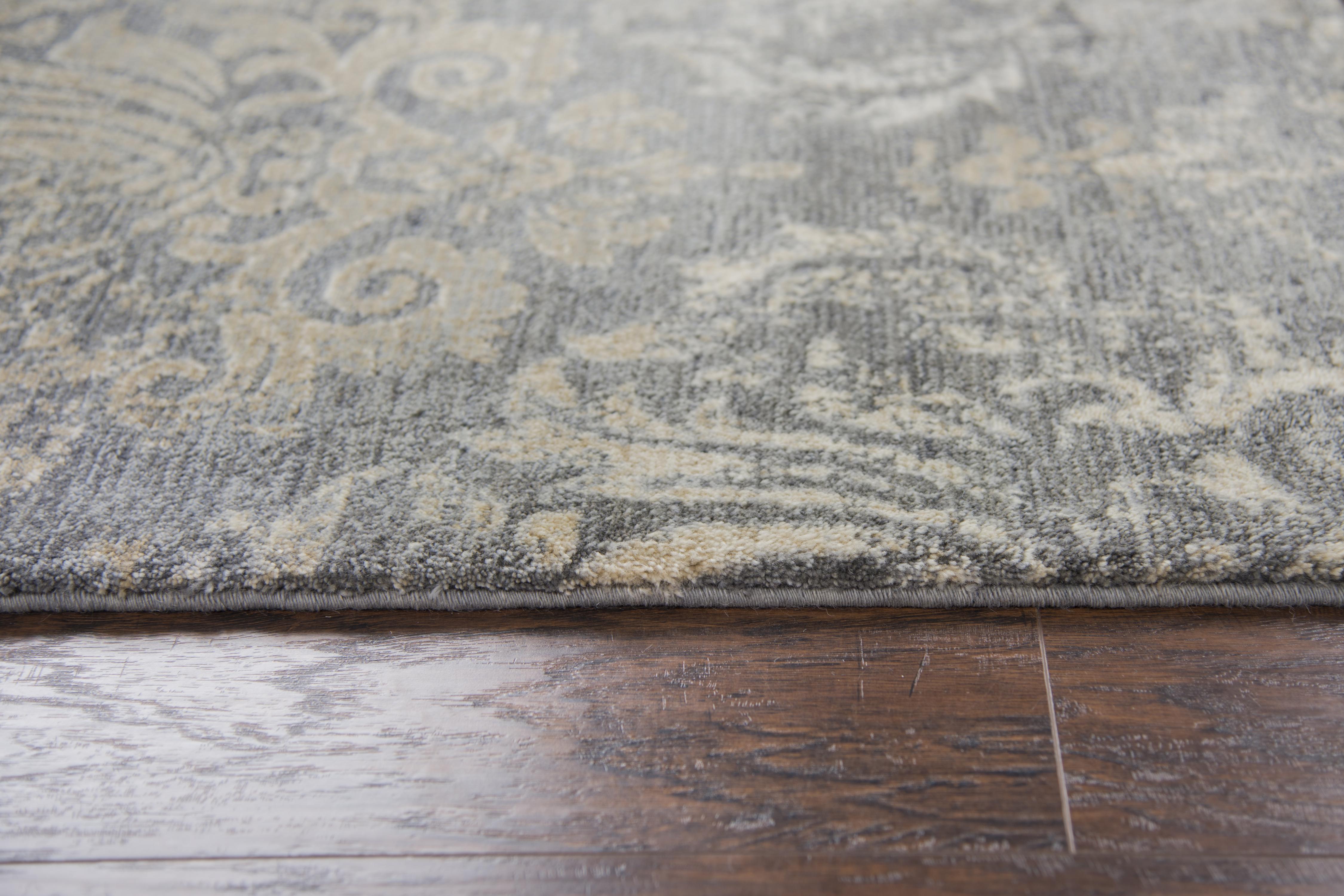 Hybrid 100% New Zealand Wool Damask/Distress Rug