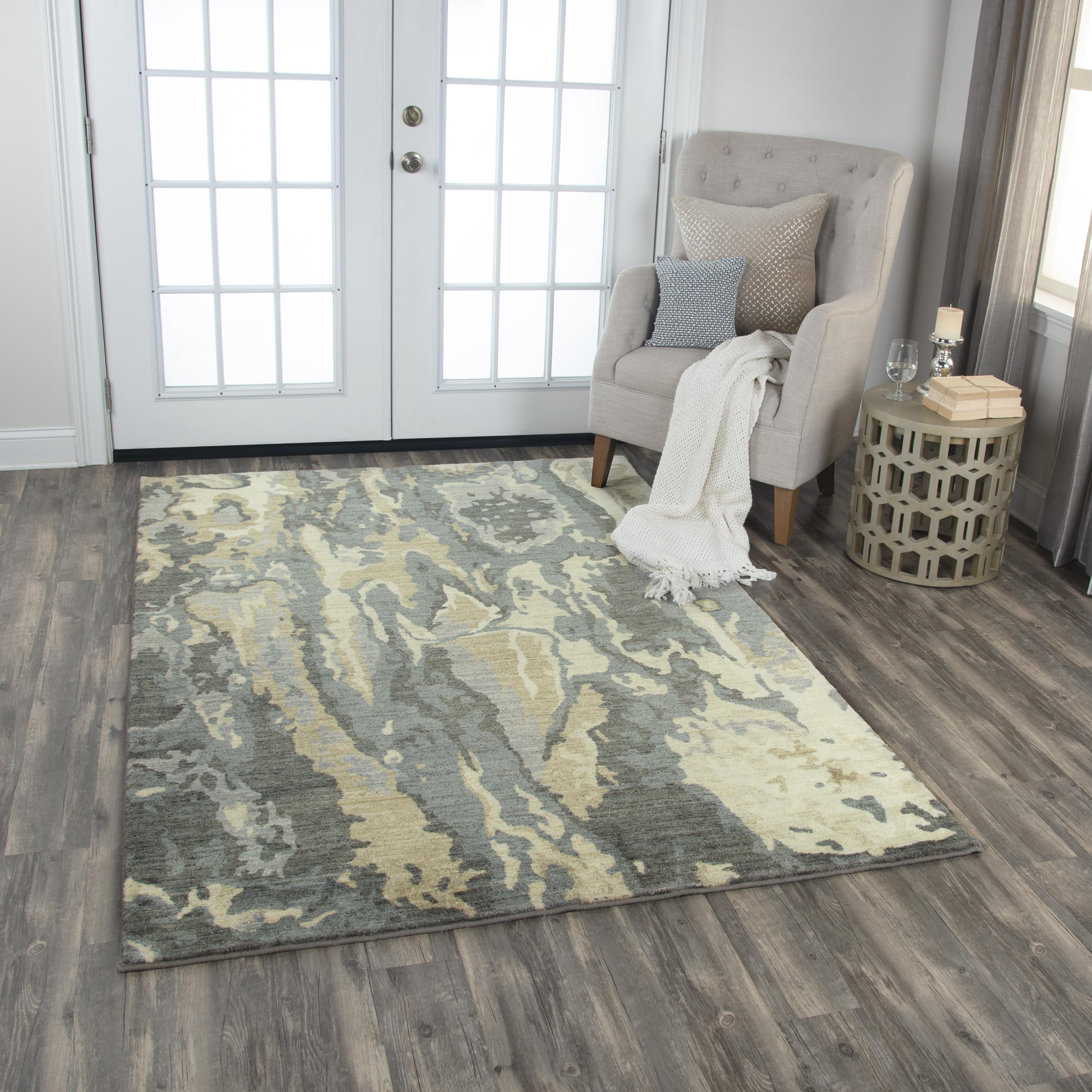 Hybrid 100% New Zealand Wool Abstract Rug