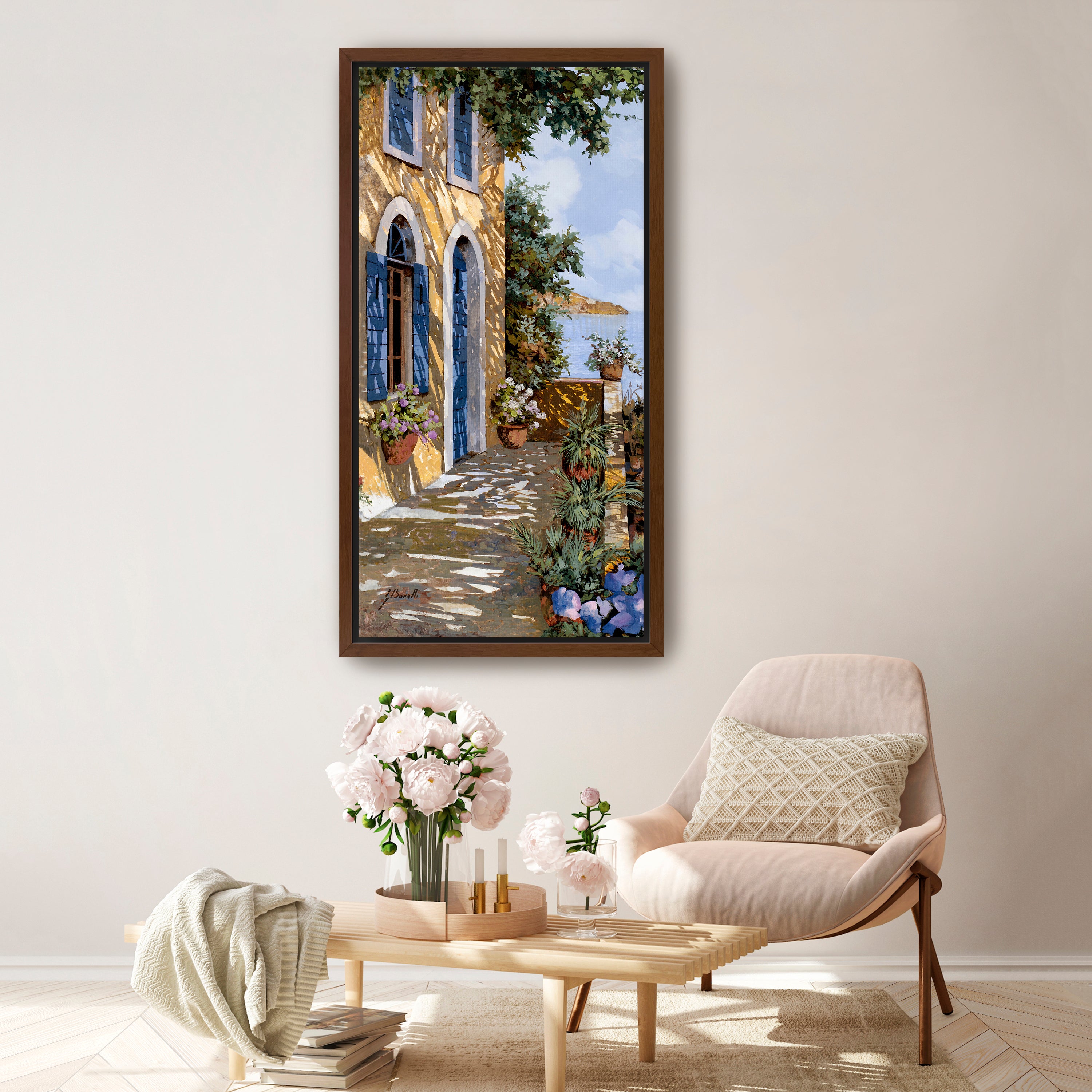 A Blue Door Canvas Giclee