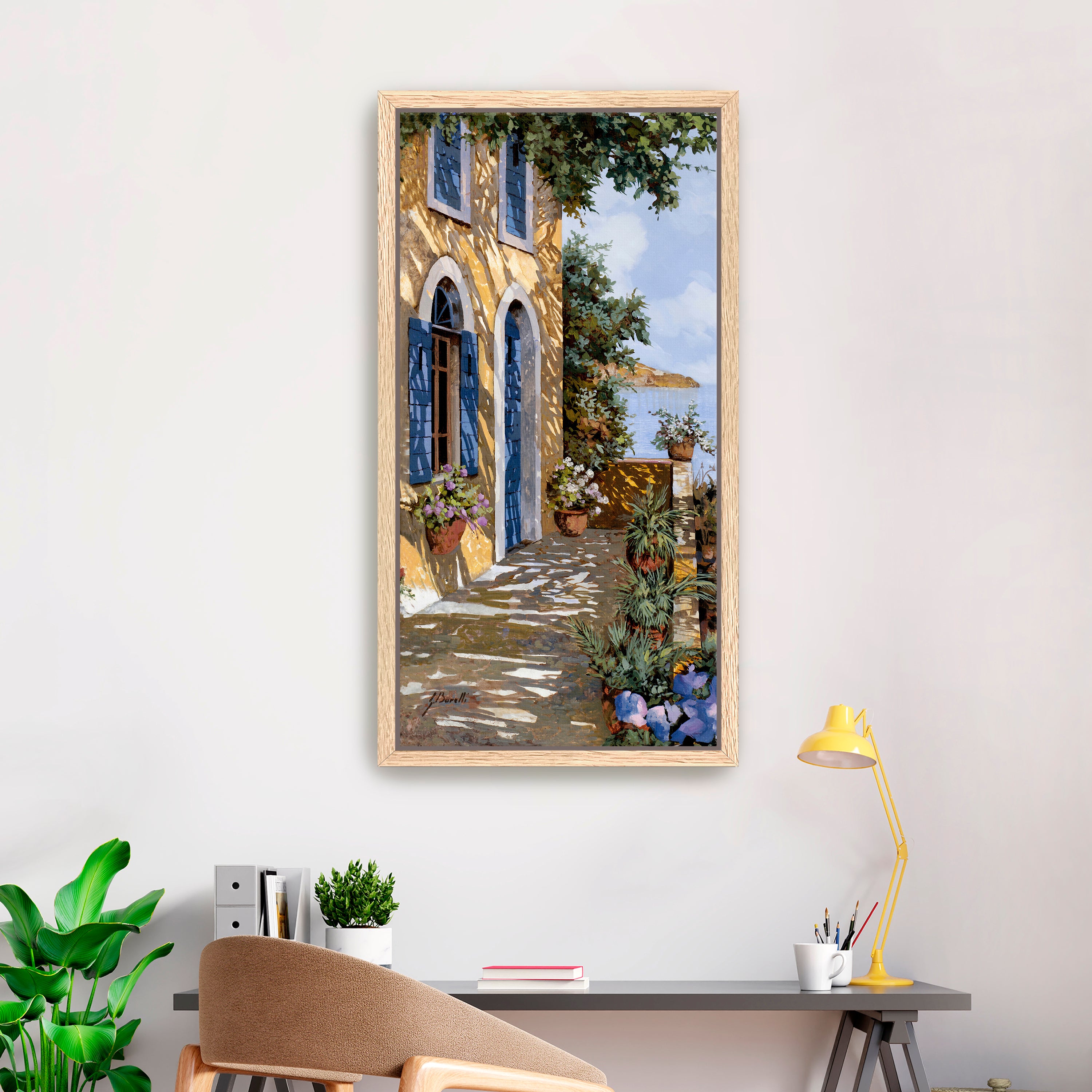 A Blue Door Canvas Giclee
