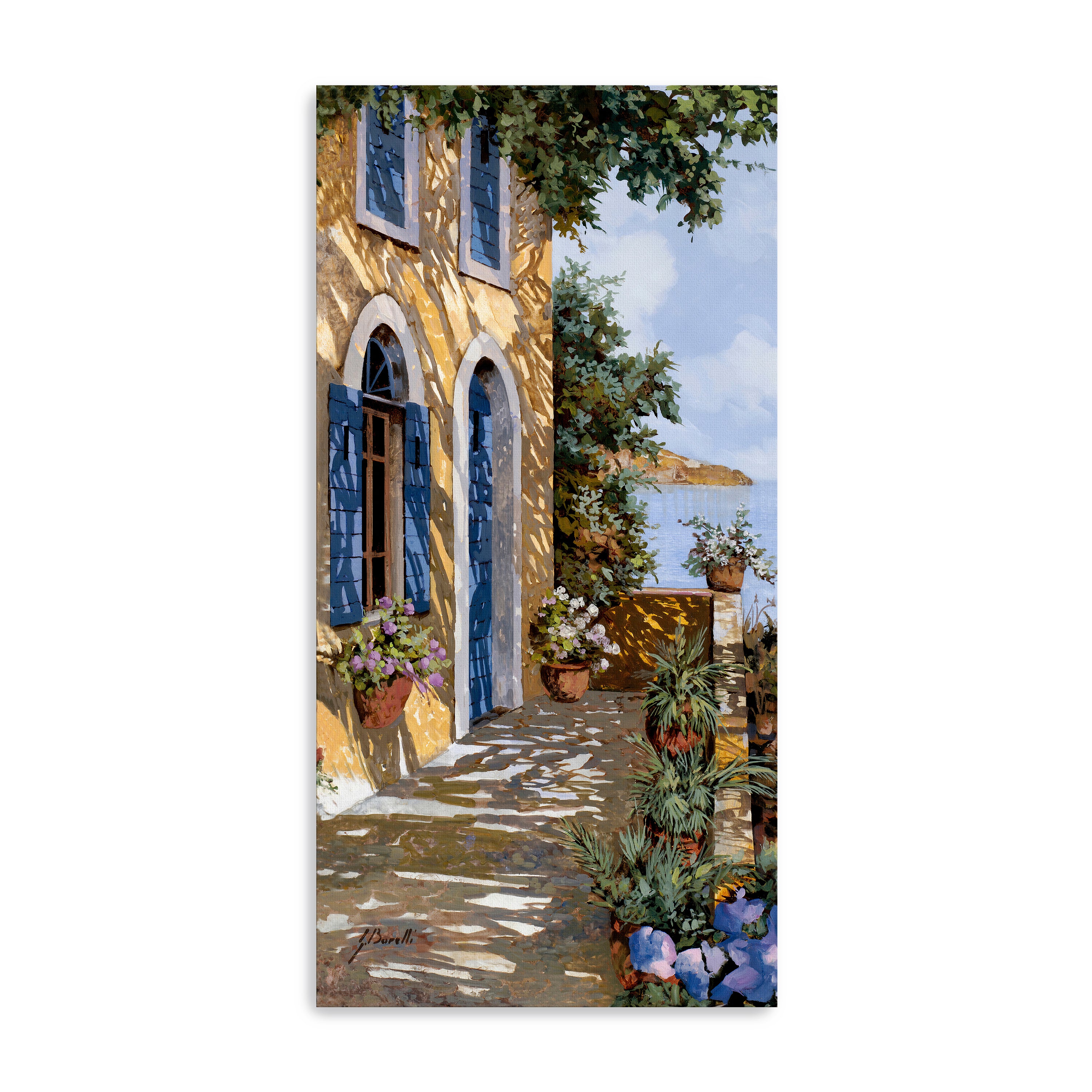 A Blue Door Canvas Giclee