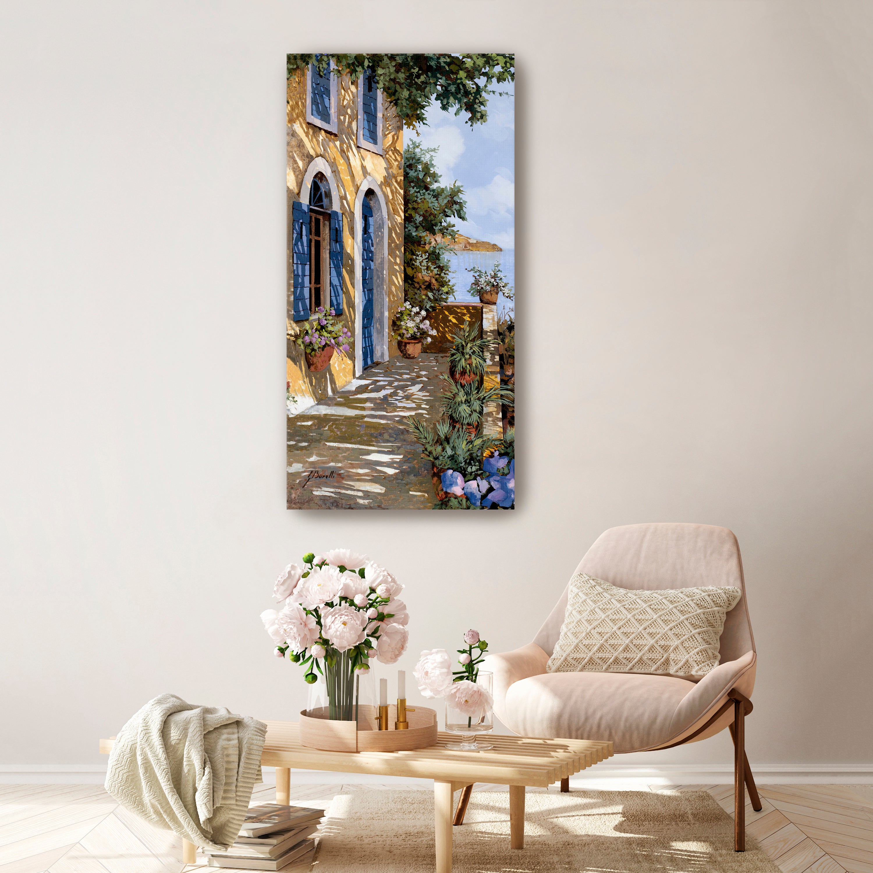 A Blue Door Canvas Giclee