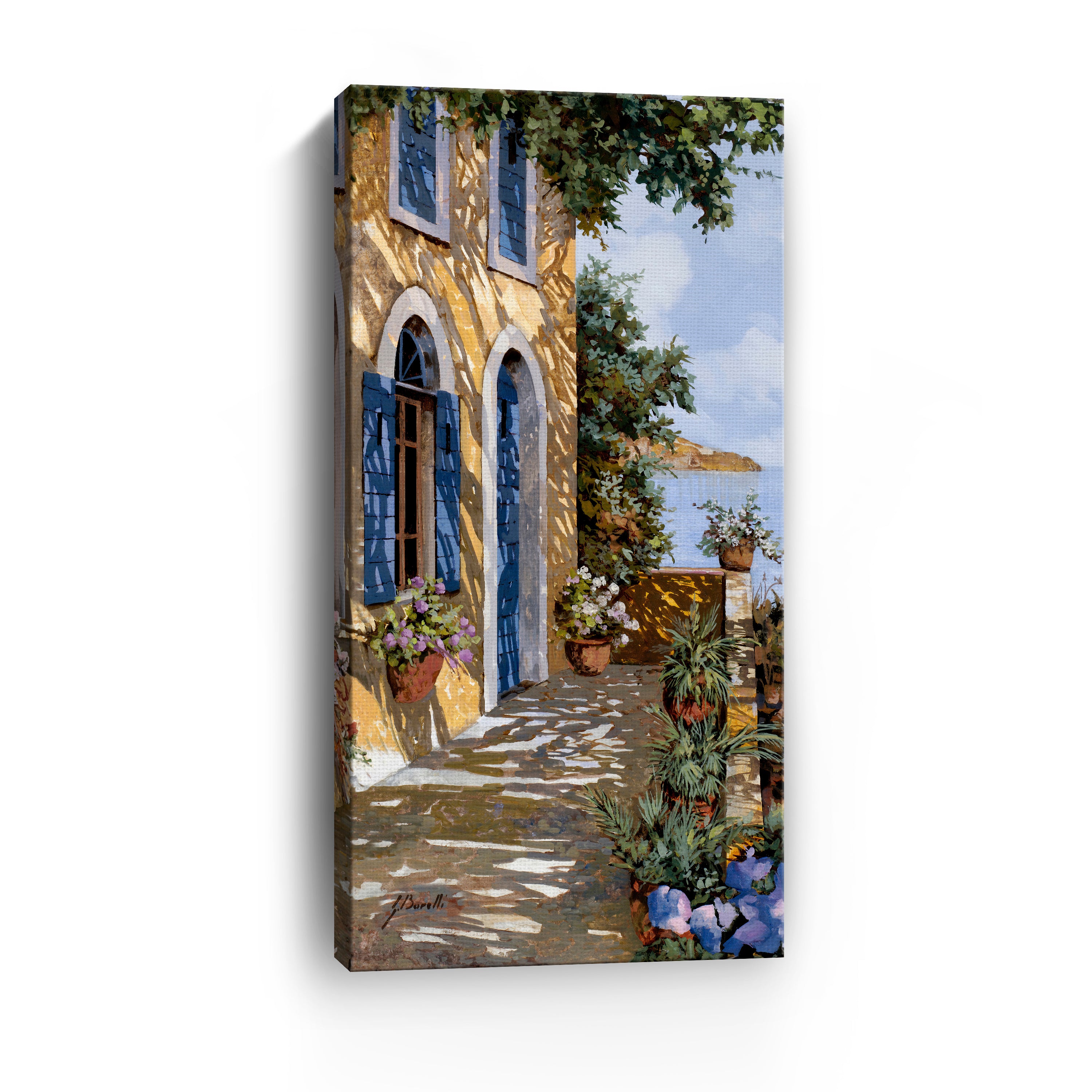 A Blue Door Canvas Giclee
