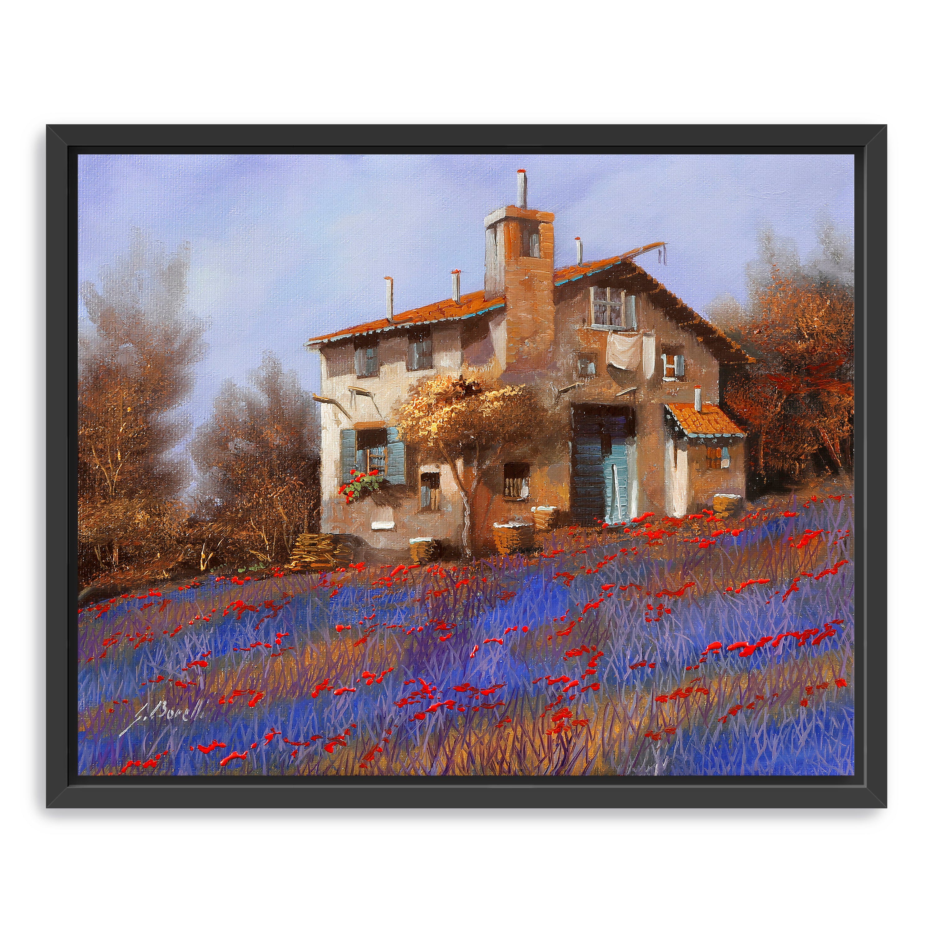 Egypt Blue Canvas Giclee